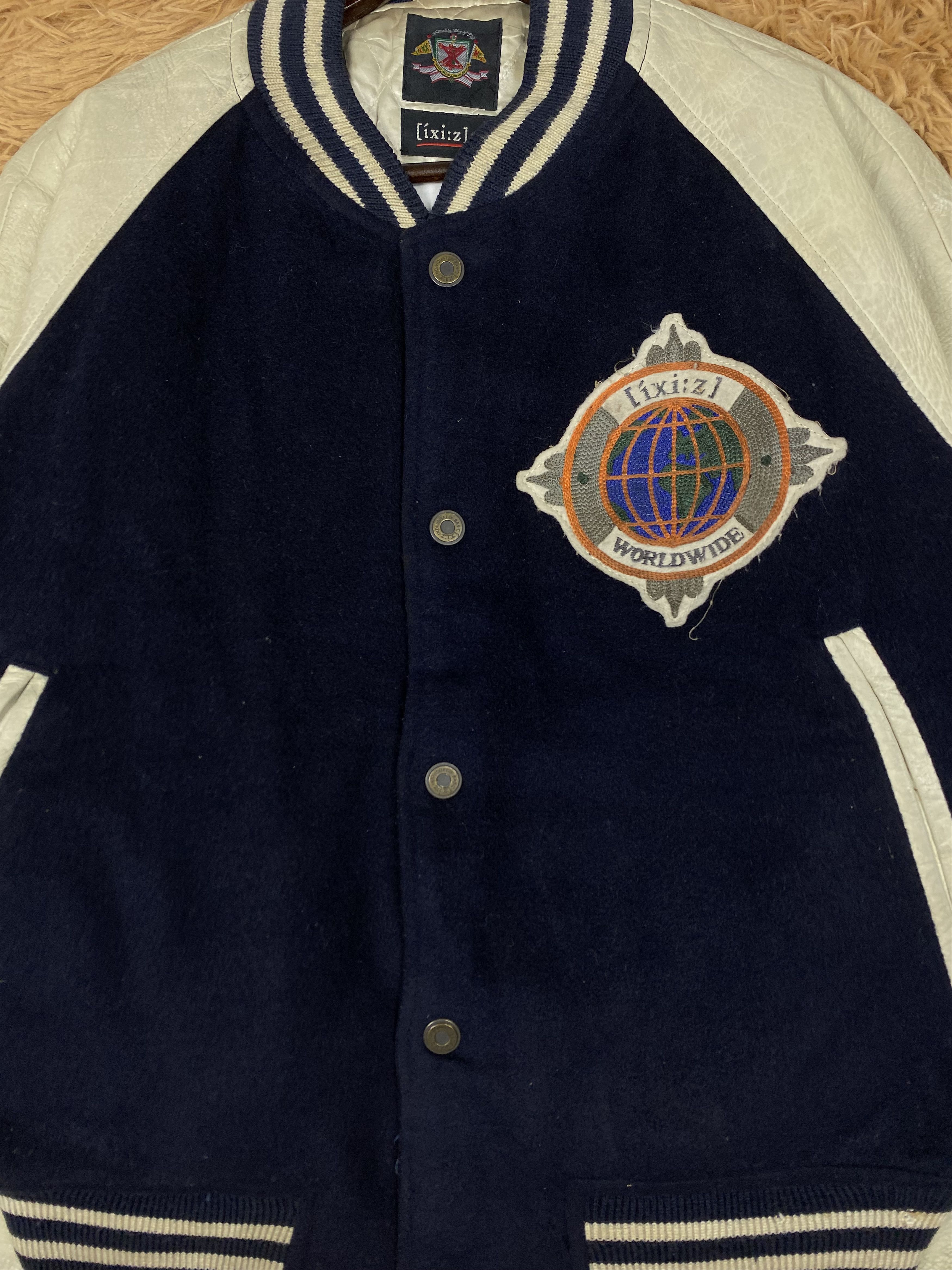 Vintage Vintage Japanese Brand Leather Sleeve Varsity Jacket DJ0301 Size US M / EU 48-50 / 2 - 4 Thumbnail