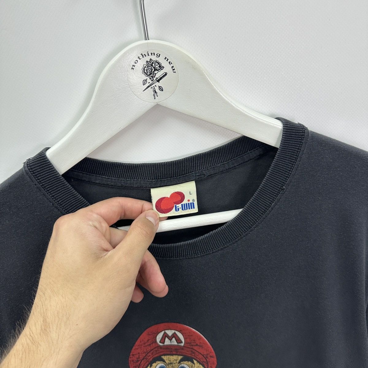 Vintage Vintage 90s Super Mario Nintendo Japan tee y2k rare Game Size US L / EU 52-54 / 3 - 8 Thumbnail