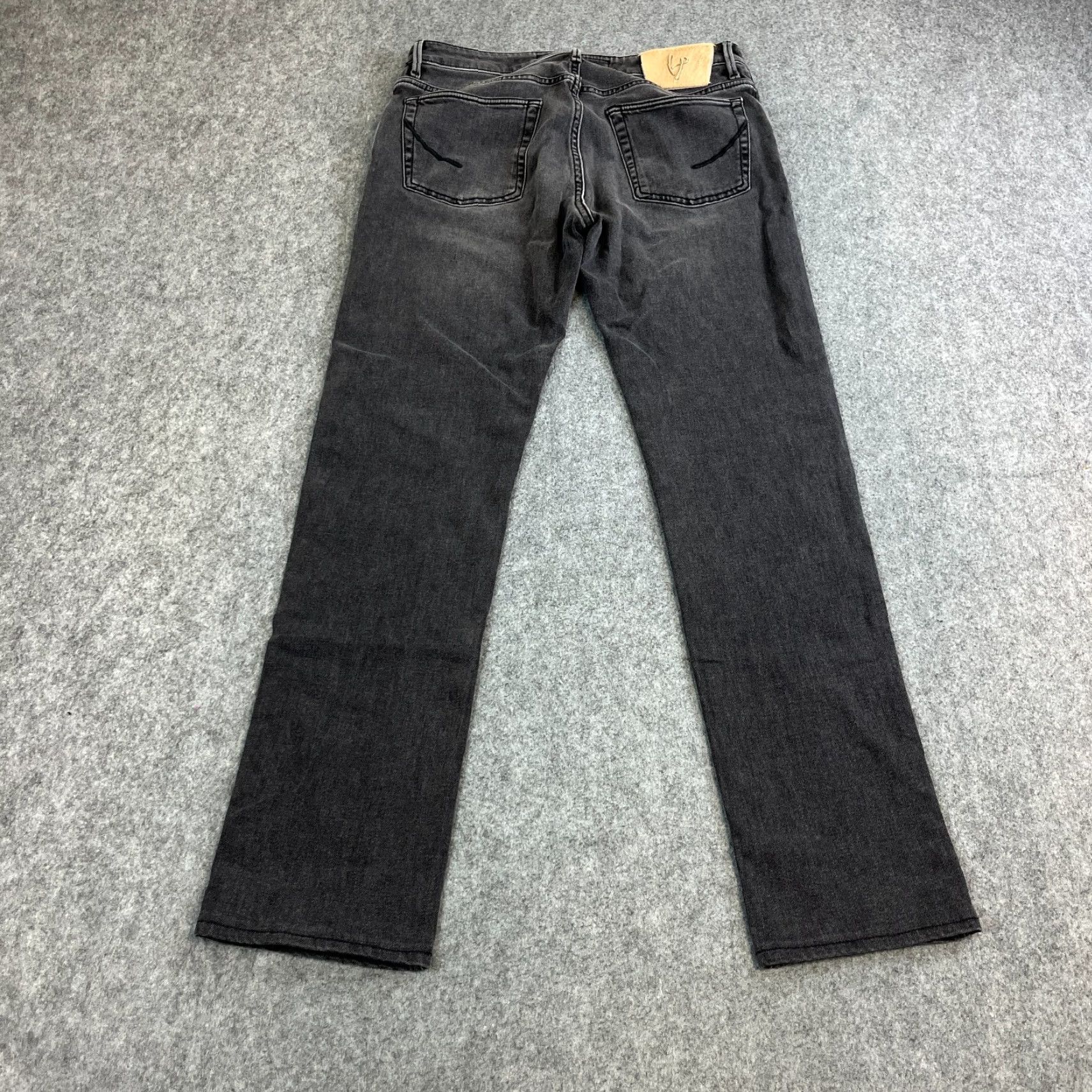 Vintage Handpicked Mens Jeans Slim Fit 32 30 Dark Grey Stretch Ravello Made In Italy Jeans Slim Mens 32 Grey Size US 32 / EU 48 - 2 Thumbnail