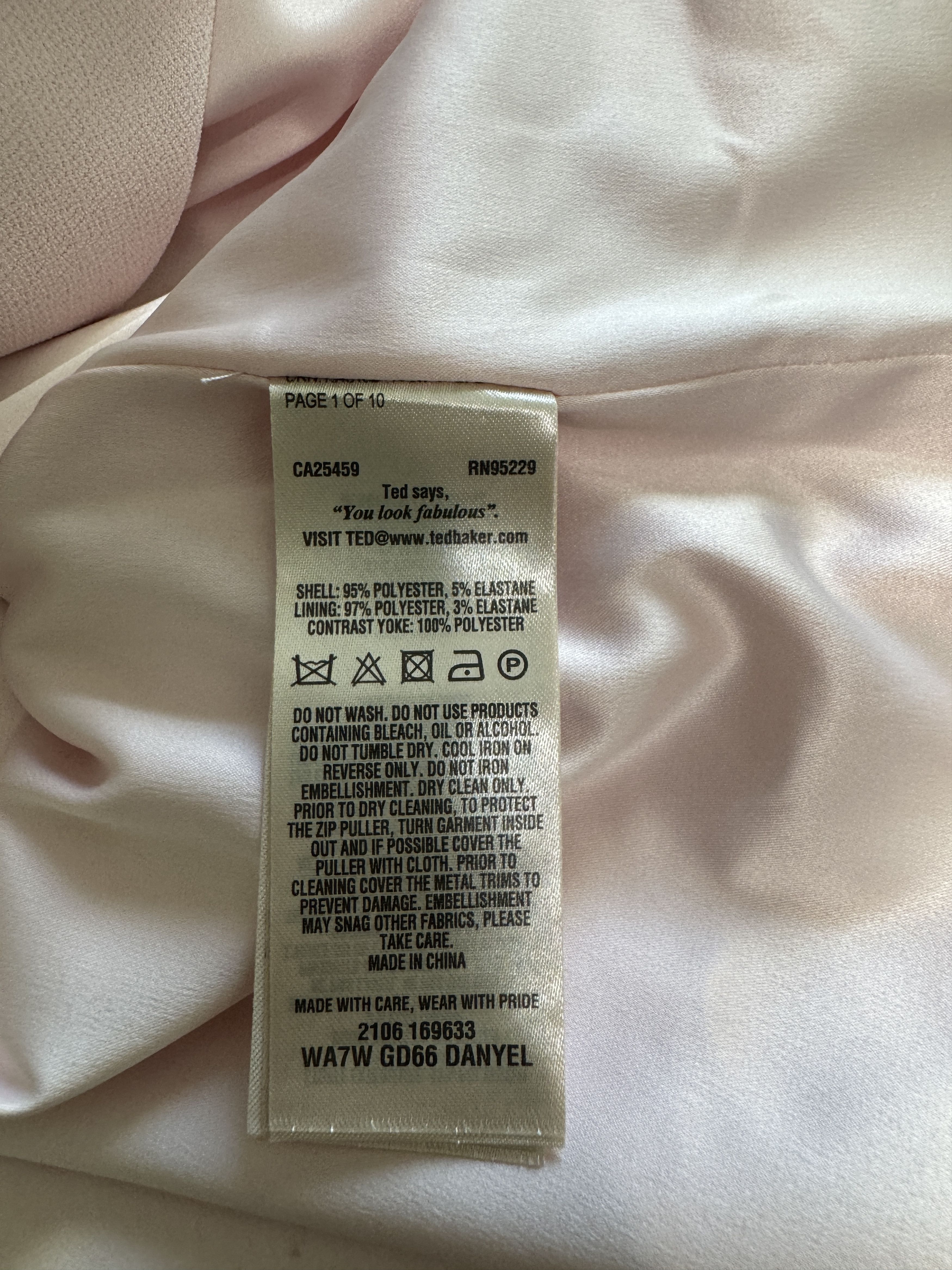 Ted Baker Ted baker Pink cocktail dress Size XS / US 0-2 / IT 36-38 - 7 Thumbnail