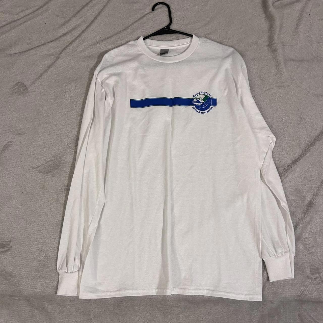 Gildan Gildan Men's White and Blue Tshirt Size US M / EU 48-50 / 2 - 1 Thumbnail