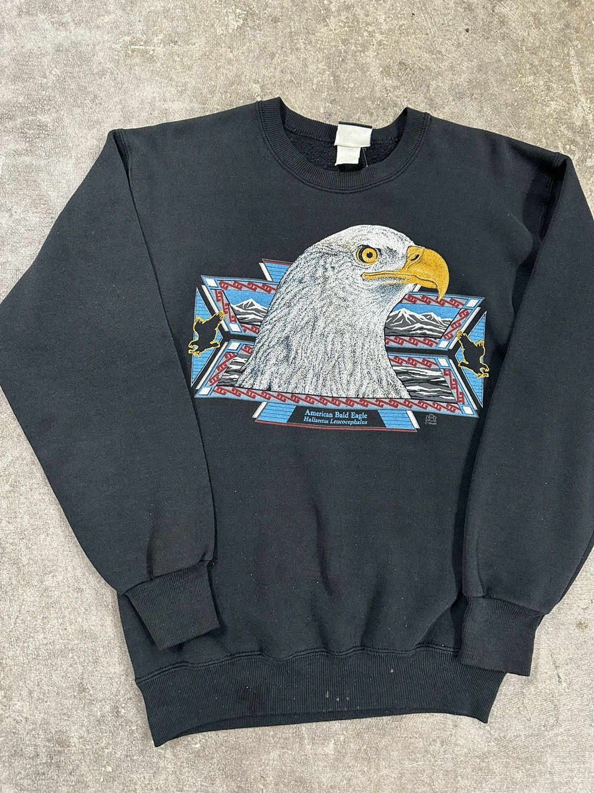 Vintage Vintage 90s American Bald Eagle Animal Sweatshirt Size US S / EU 44-46 / 1 - 3 Thumbnail