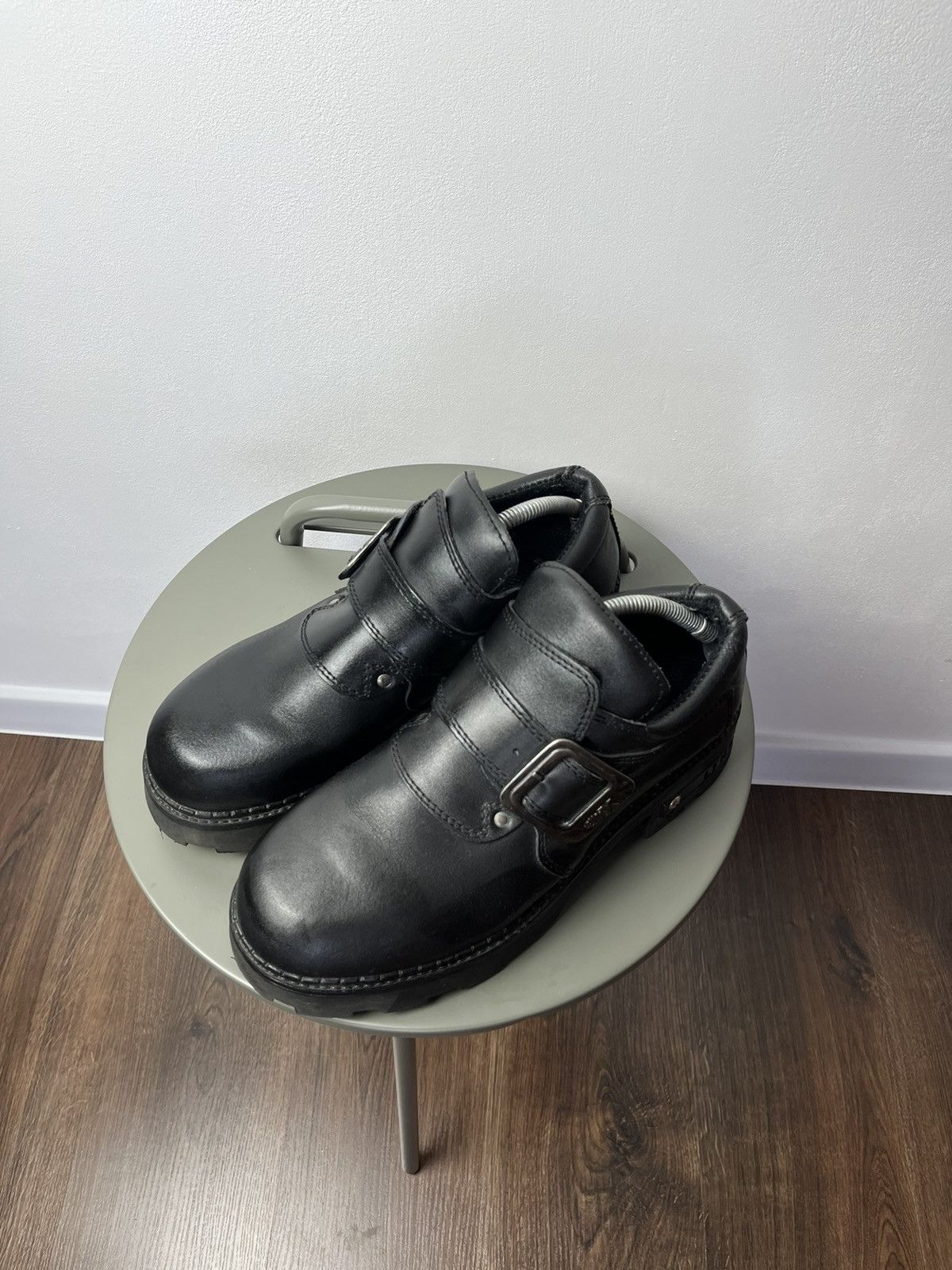 Japanese Brand Heavy Sole Buckle Boots – Platform Punk / Avant-Garde Opium Size US 10 / EU 43 - 7 Thumbnail