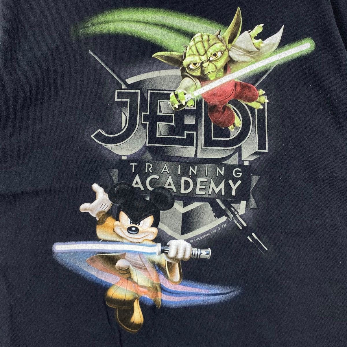 Disney × Star Wars × Vintage Vintage 00's STARWARS Disney Jedi Training Academy Tee Shirt Size US S / EU 44-46 / 1 - 3 Thumbnail