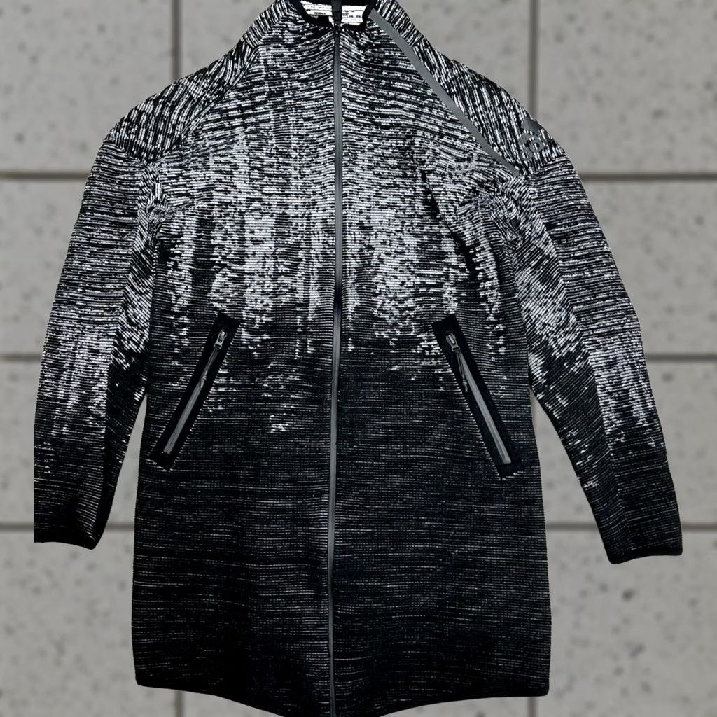 Adidas Adidas ZNE Pulse Knit Sweater Jacket Women Size US S UK 8-10 Black White Cardigan Knit Long Sleeve Mens Womens Girls Boys Size M / US 6-8 / IT 42-44 - 1 Thumbnail