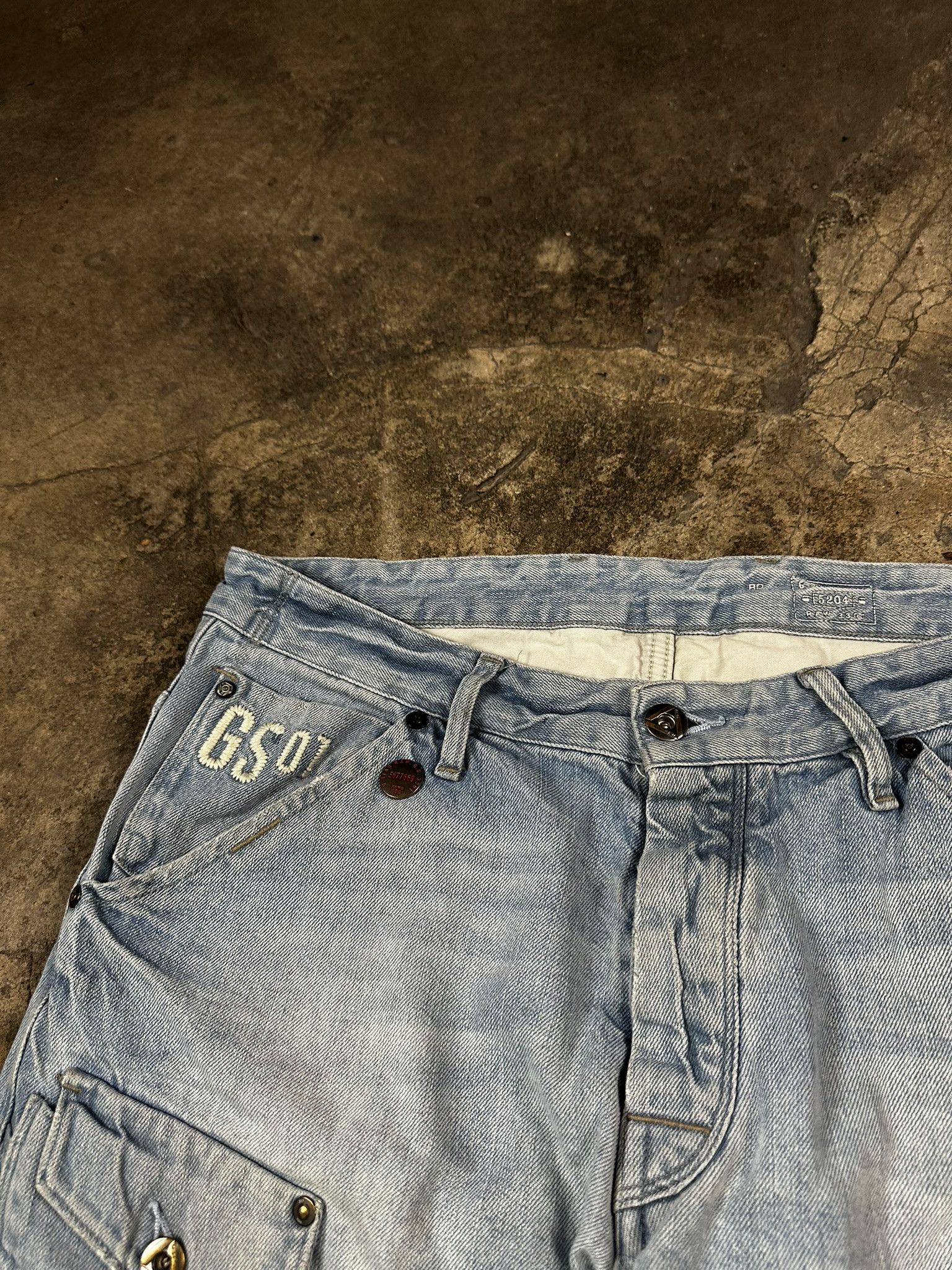 G-Star Vintage G-Star Raw Faded Washed Jeans Shorts Jorts Y2k Size US 36 / EU 52 - 2 Thumbnail