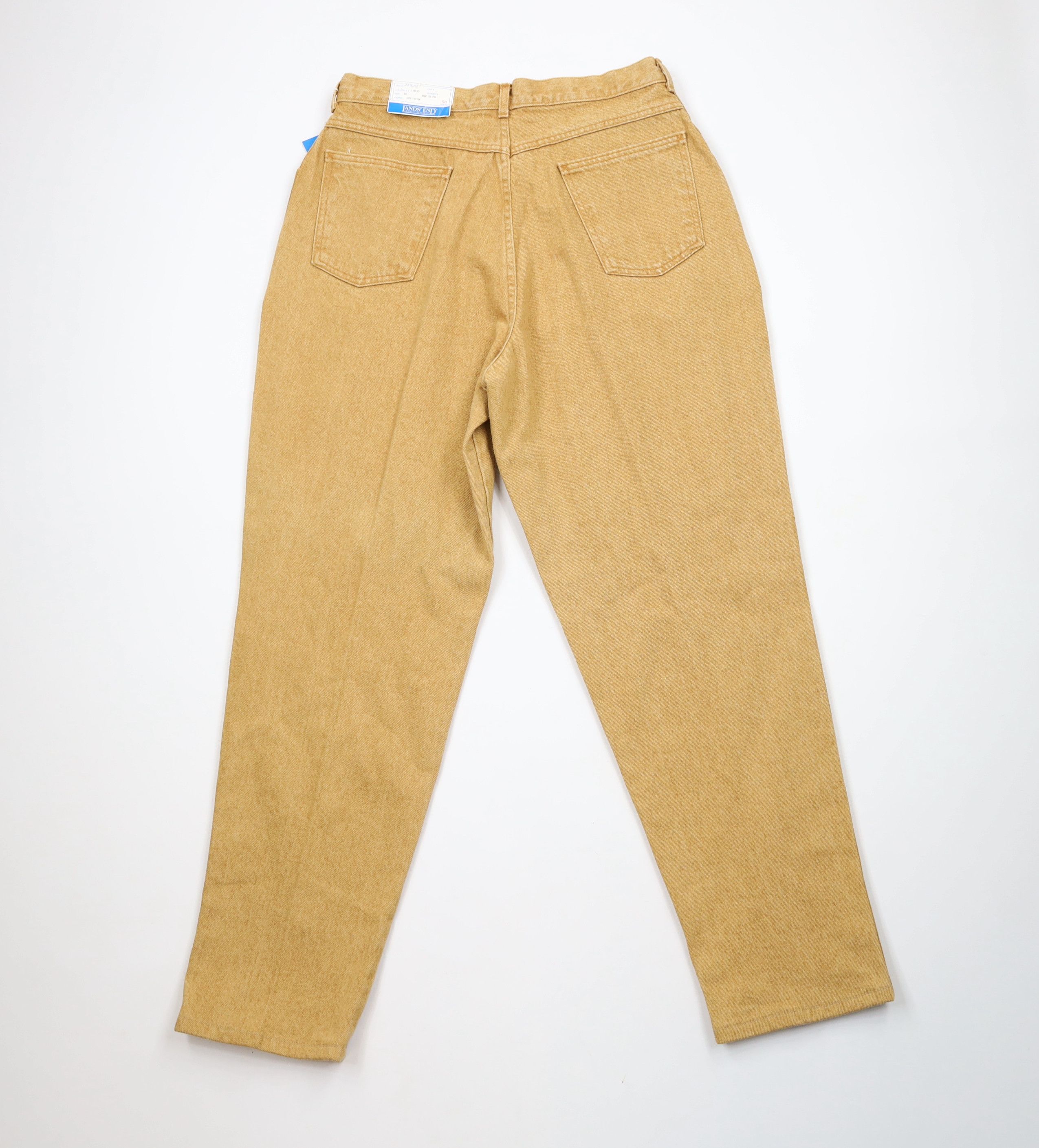 Lands' End × Vintage Deadstock Vintage 90s Lands End High Waist Denim Jeans USA Size 38" / US 16 / IT 52 - 9 Thumbnail