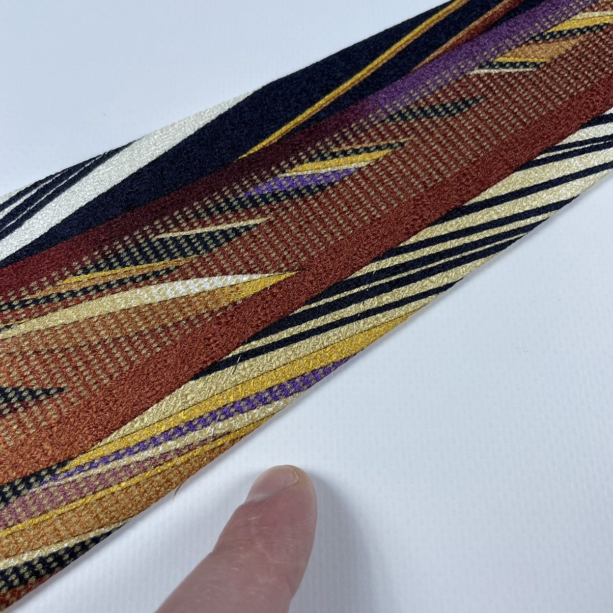 Vitaliano VITALIANO PANCALDI Vintage Silk Tie Art Deco Size ONE SIZE - 10 Thumbnail