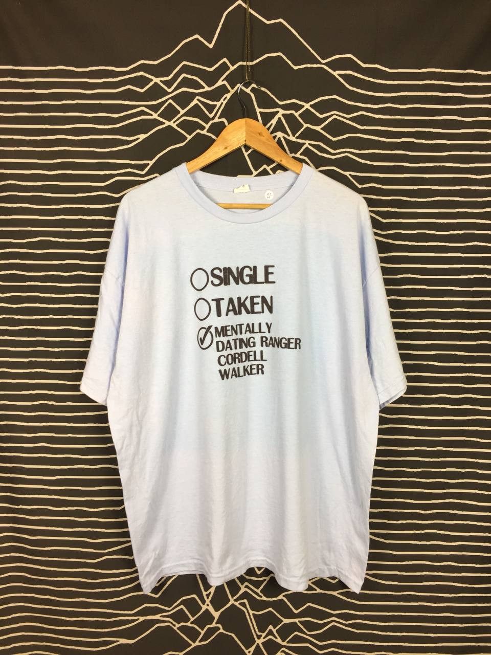 Vintage Single Taken Dating Ranger Cordell Walker Humor Funny Tee Size US XXL / EU 58 / 5 - 1 Thumbnail