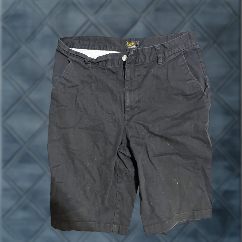 Lee MENS LEE UNIFORMS 2% ELASTAINE Black SHORTS SIZE 34 Size US 34 / EU 50 - 1 Thumbnail