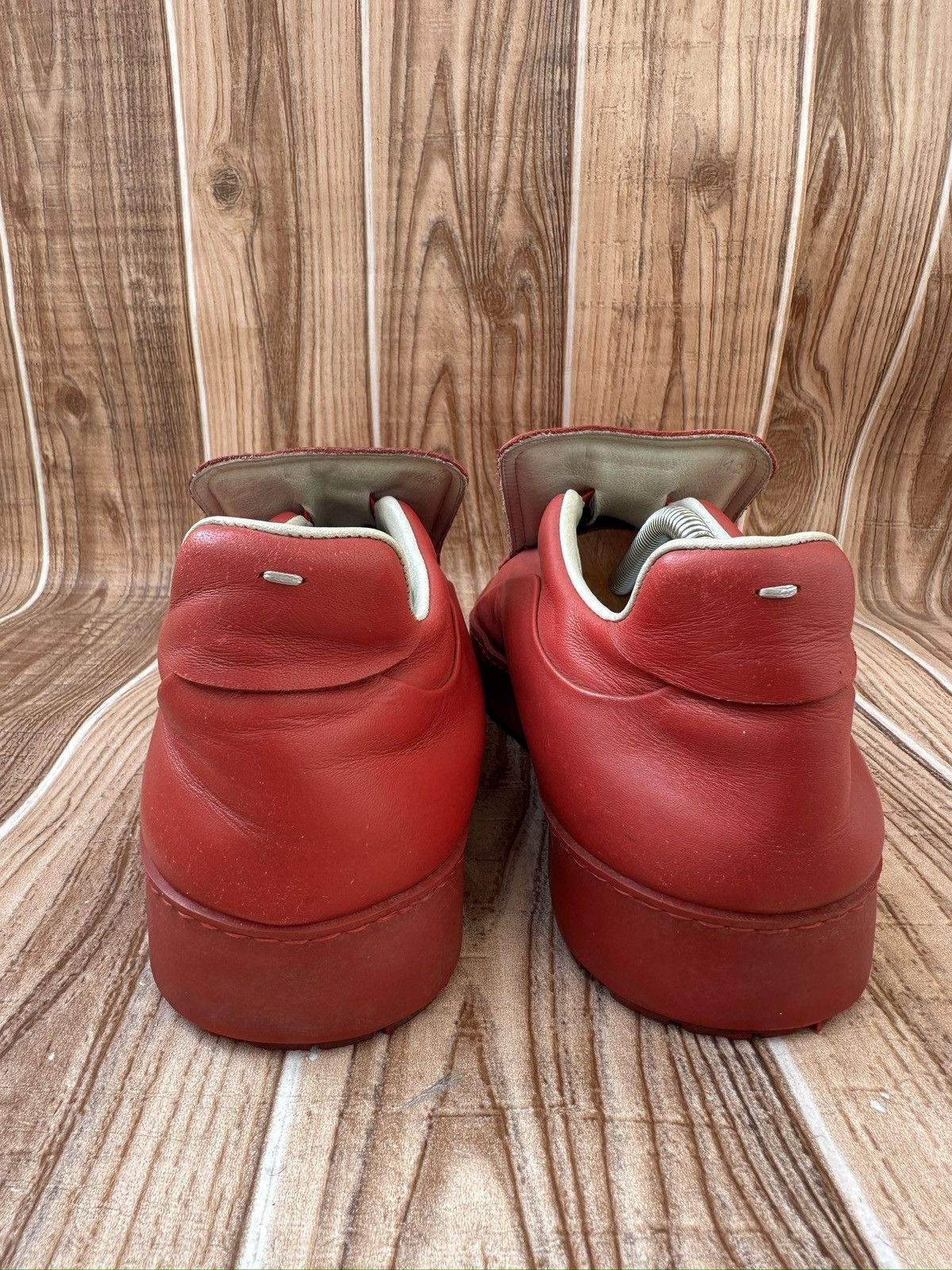 Maison Margiela Maison Martin Margiela Red Leather Sneakers Size US 9 / EU 42 - 11 Thumbnail