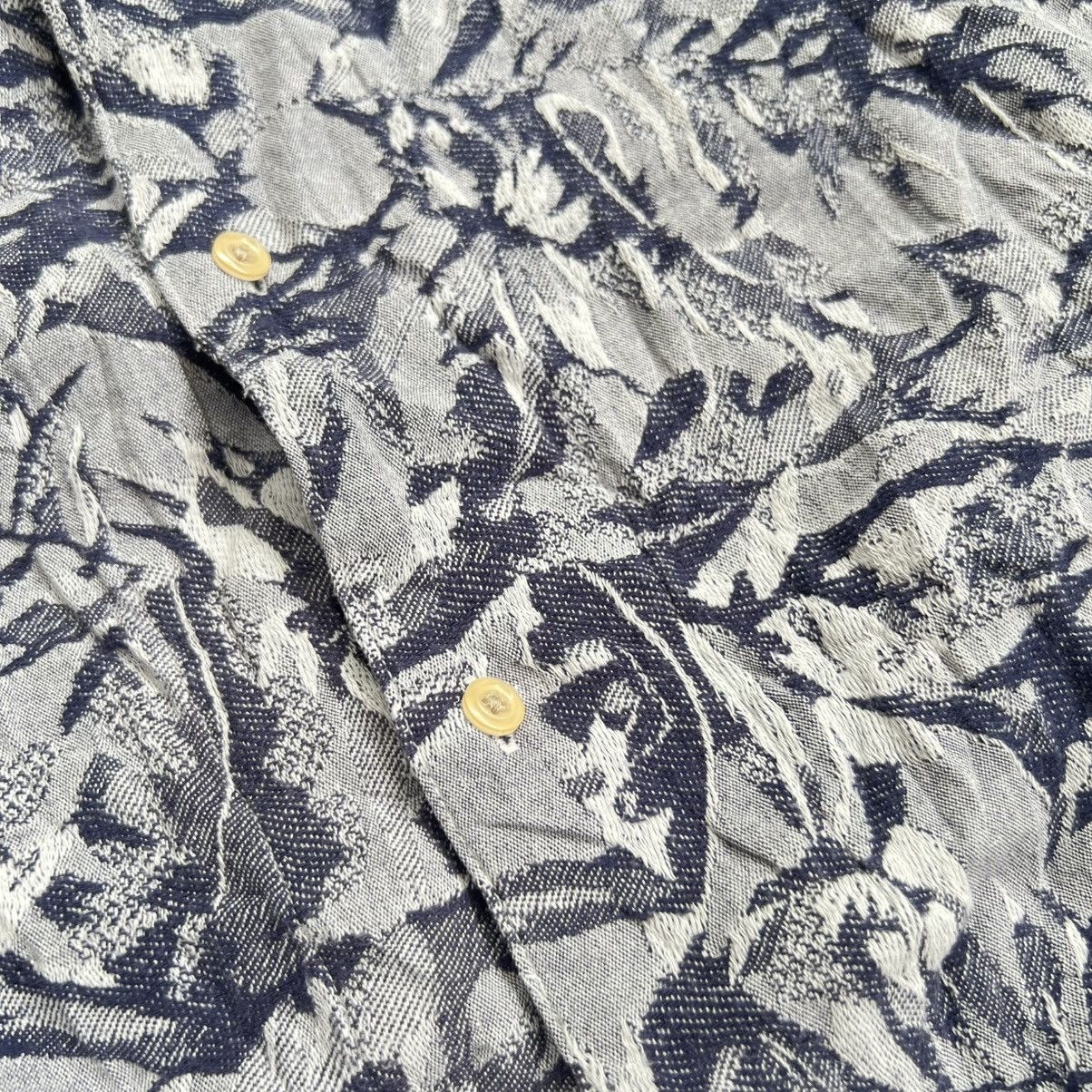 Issey Miyake Tete Homme by Issey Miyake Floral Longsleeve Shirt Size US XS / EU 42 / 0 - 3 Thumbnail
