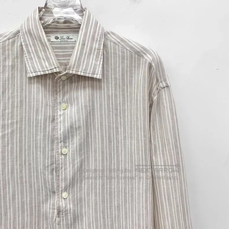 Loro Piana Loro Piana Color block striped cotton collar single-breast Size US M / EU 48-50 / 2 - 3 Thumbnail
