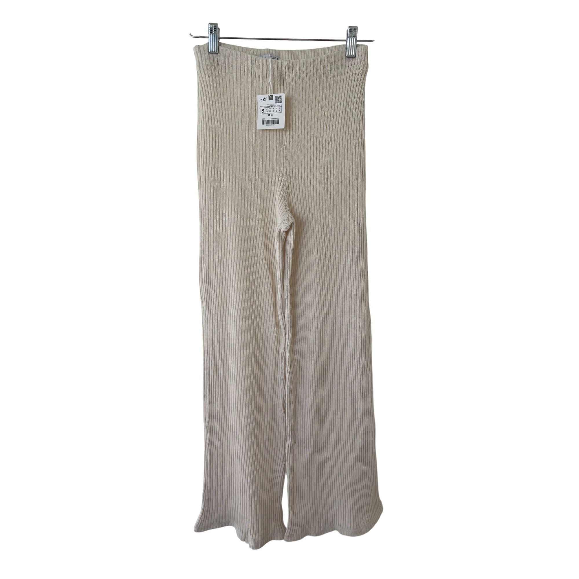 Zara Zara Ivory Ribbed Knit Set Size 27" / US 4 / IT 40 - 15 Thumbnail