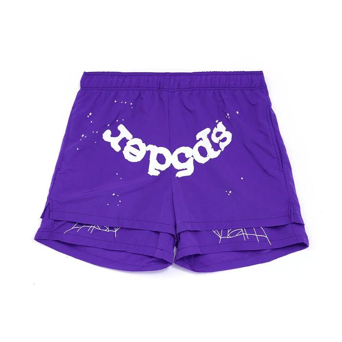 Spider Worldwide Sp5der Grape Logo Shorts (Size Large) | Grailed