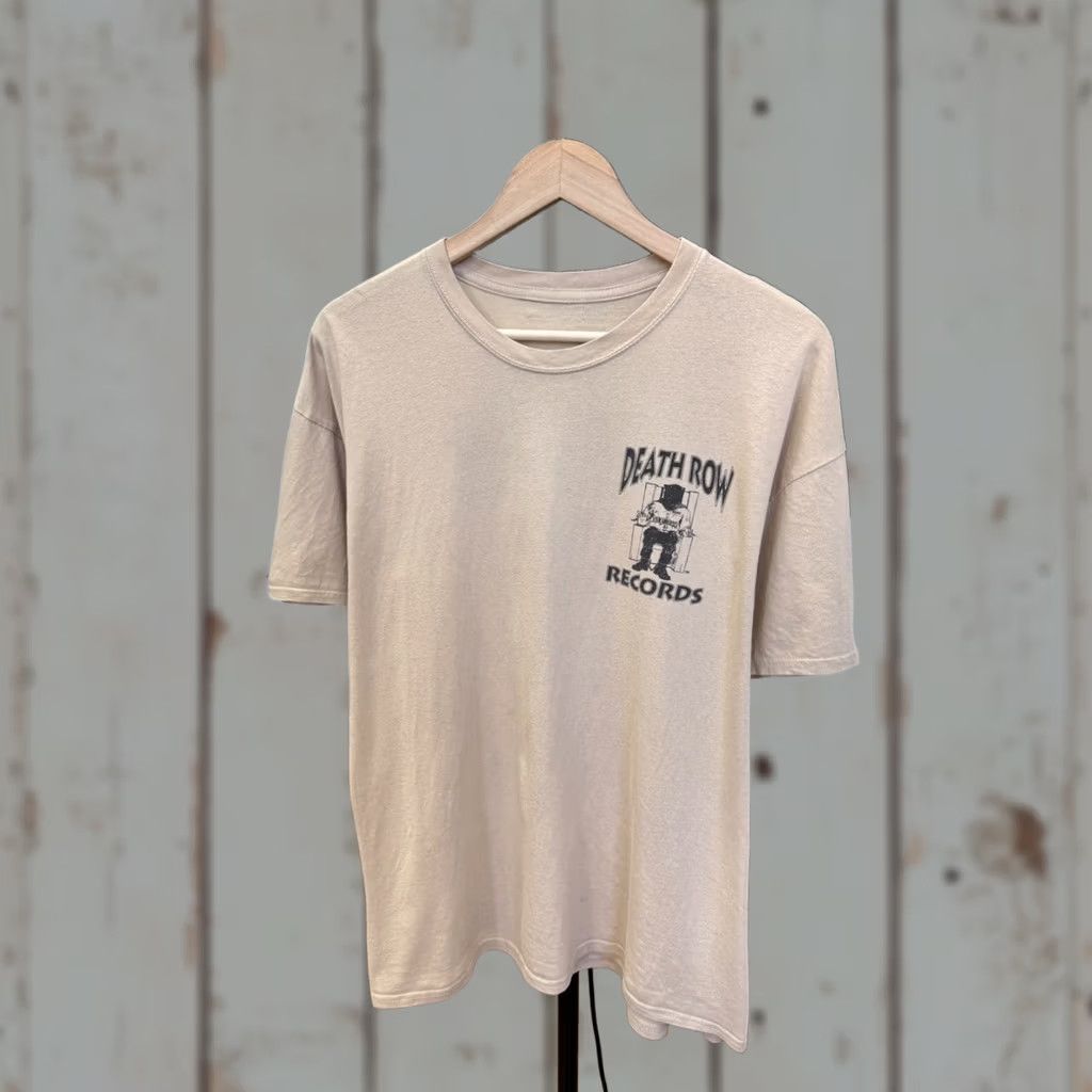 Vintage VINTAGE Death Row Records T-Shirt Hype Vtg Rare Retro Beige M/L Mens Beigh? Size US M / EU 48-50 / 2 - 1 Thumbnail