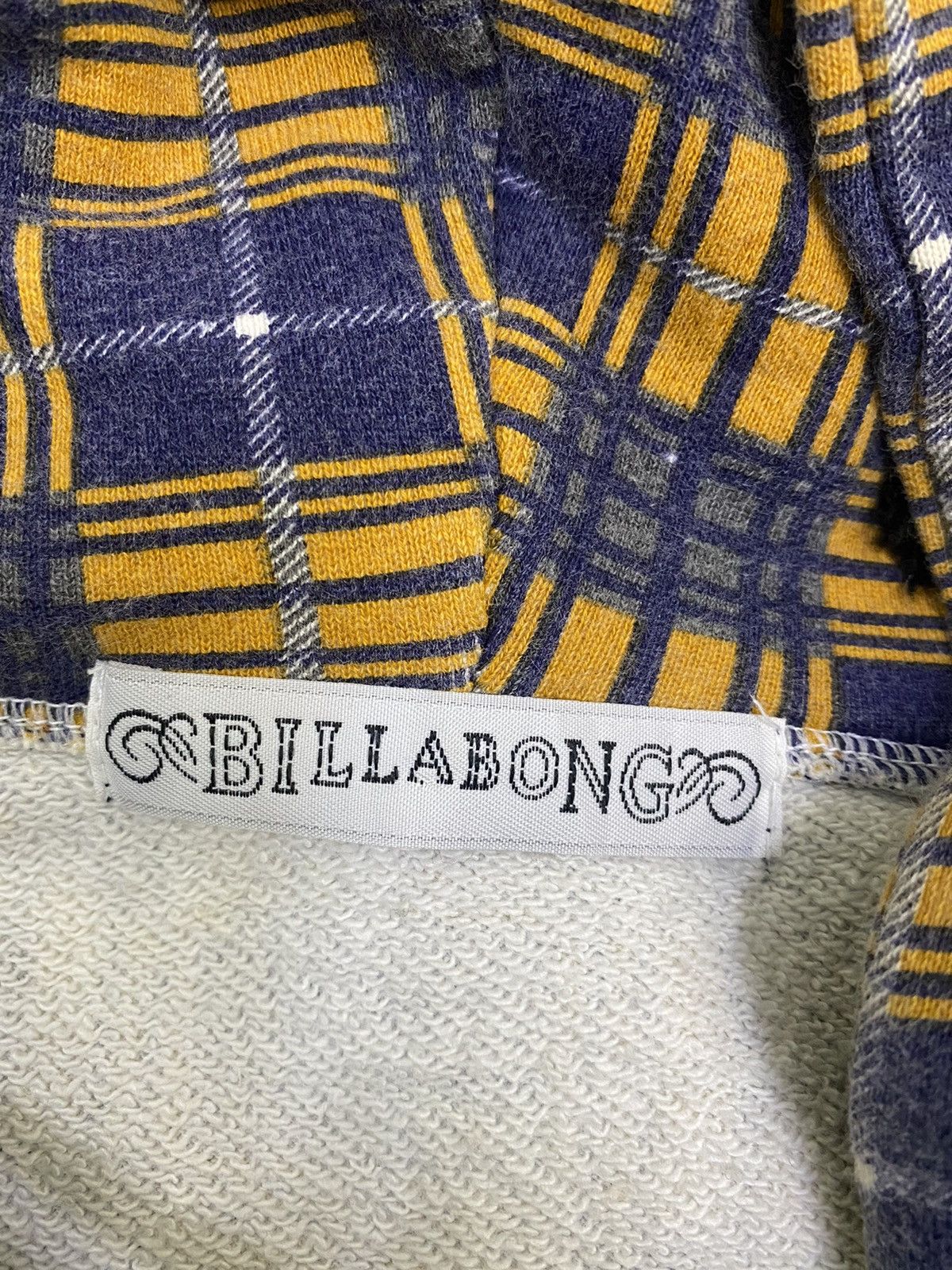 Billabong 💥BILLABONG💥HOODIE VINTAGE Y2K CHECKERED GRAY SLEEVE DESIGN Size US XL / EU 56 / 4 - 10 Thumbnail