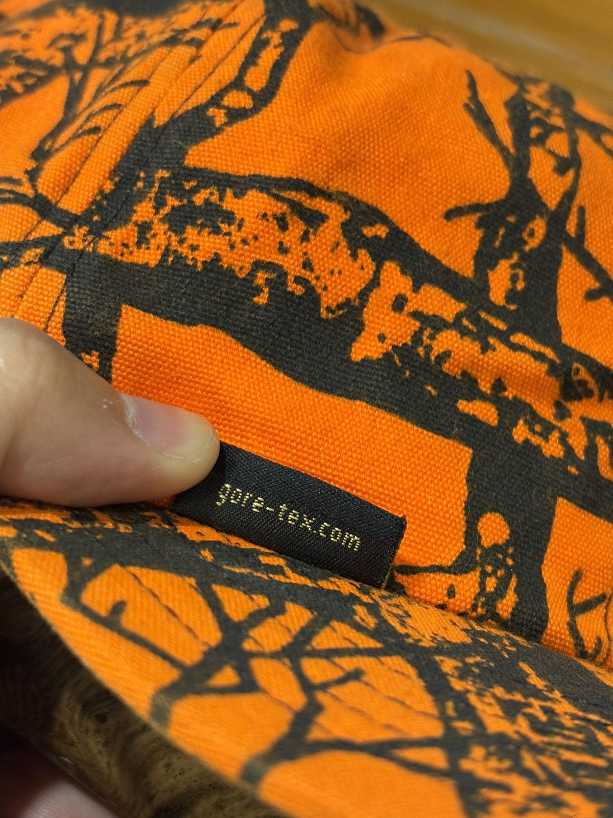 Cabelas Cabela’s Blaze Orange Camo Hunting Cap Size ONE SIZE - 7 Thumbnail