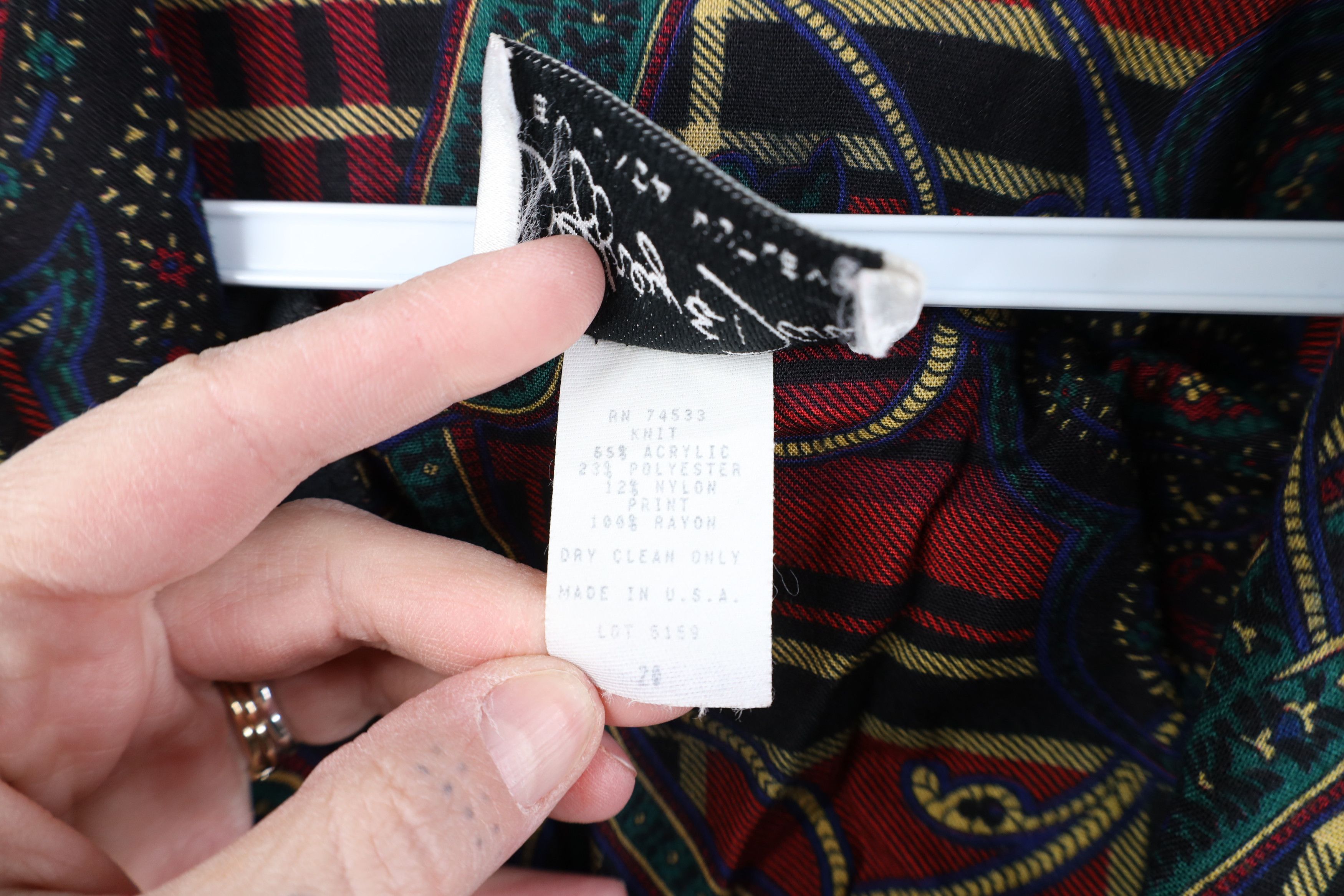 Vintage Vintage 90s Streetwear Paisley Sweater Blazer Suit Jacket Size 3XL / US 20-22 - 8 Thumbnail