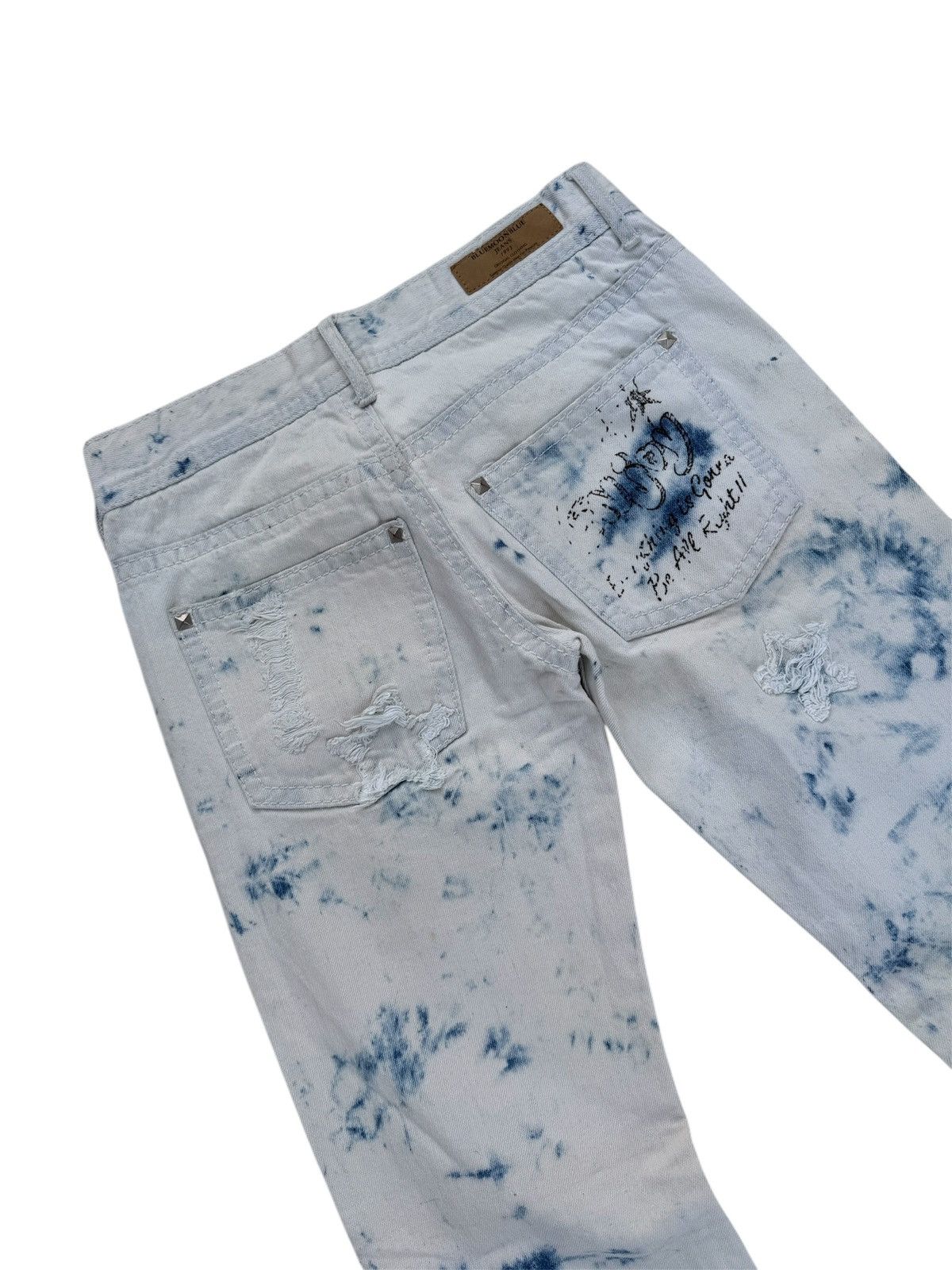 Hysteric Glamour BLUE MOON BLUE JEANS DISTRESSED STYLE JEANS Size 30" / US 8 / IT 44 - 8 Thumbnail