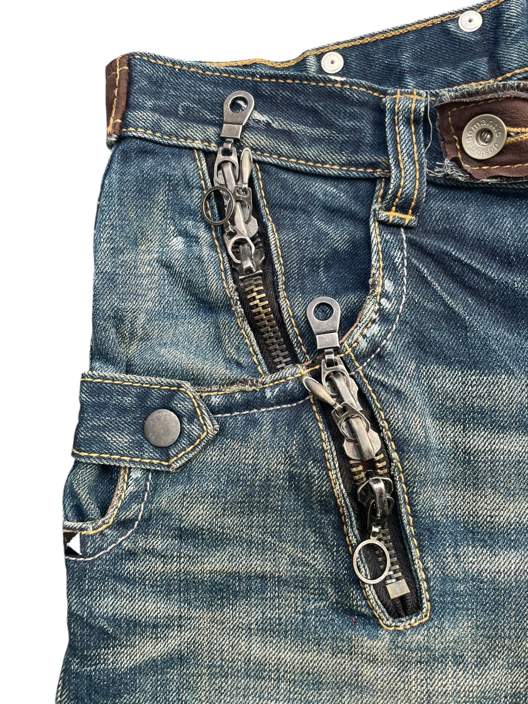 Japanese Brand Semantic Design Flare Custom Denim Size US 32 / EU 48 - 5 Thumbnail
