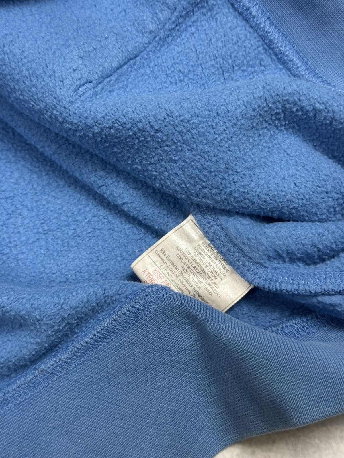 Nike Vintage Nike Small Swoosh Baby Blue Hoodie Y2K Size US L / EU 52-54 / 3 - 7 Thumbnail