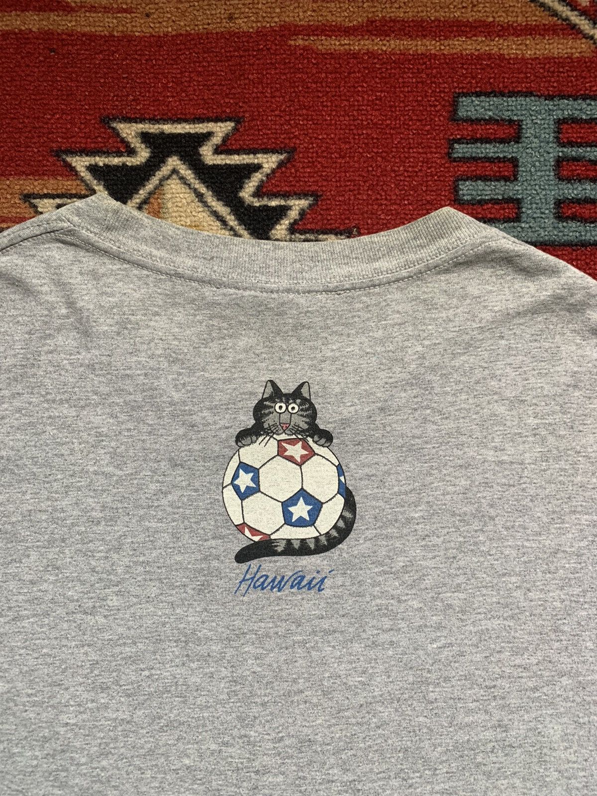 Vintage Hawai BKliban Cat 1990 Soccer Size US L / EU 52-54 / 3 - 3 Thumbnail