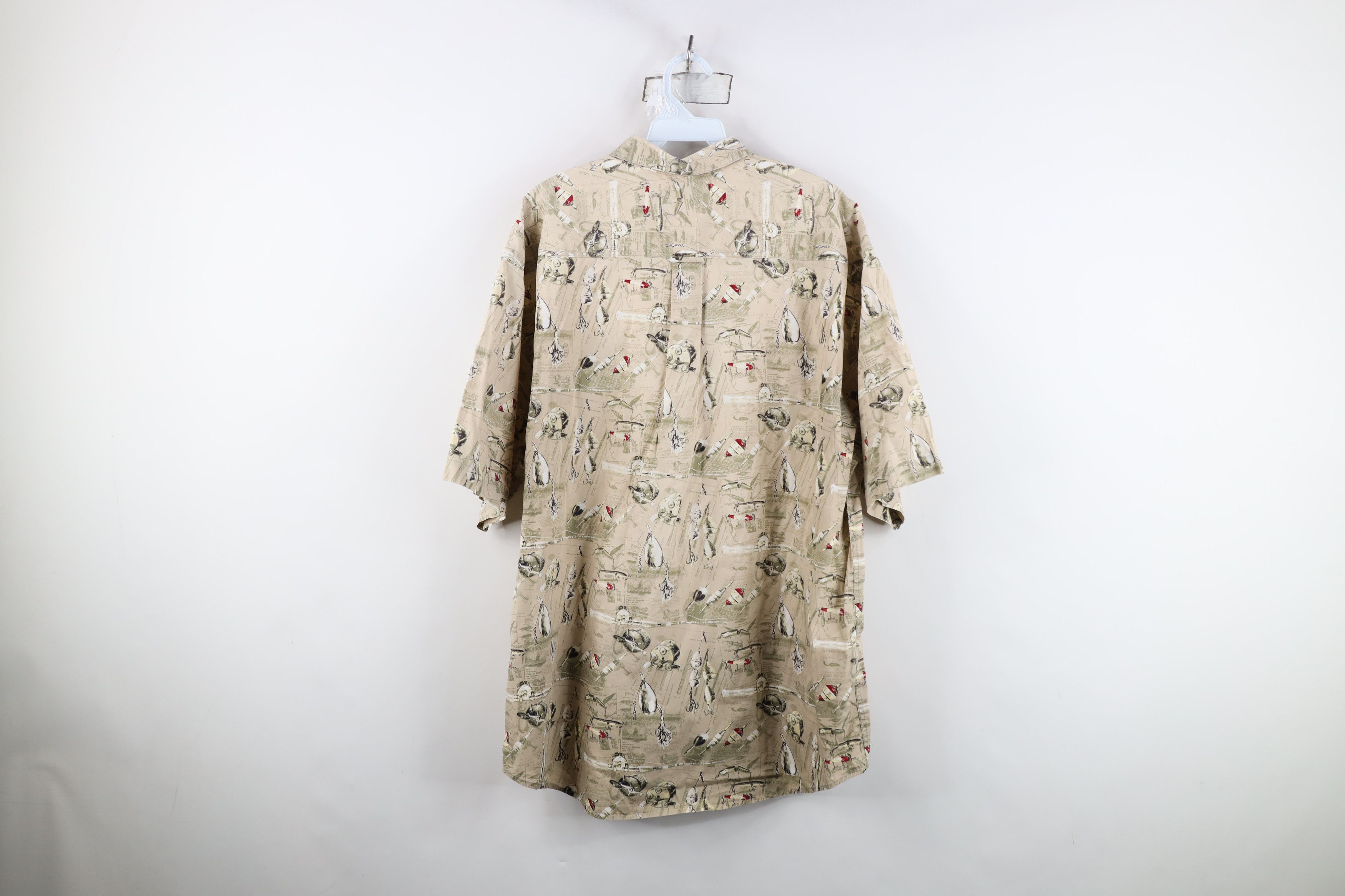 Vintage Vintage Streetwear Fishing All Over Print Button Down Shirt Size US L / EU 52-54 / 3 - 8 Thumbnail