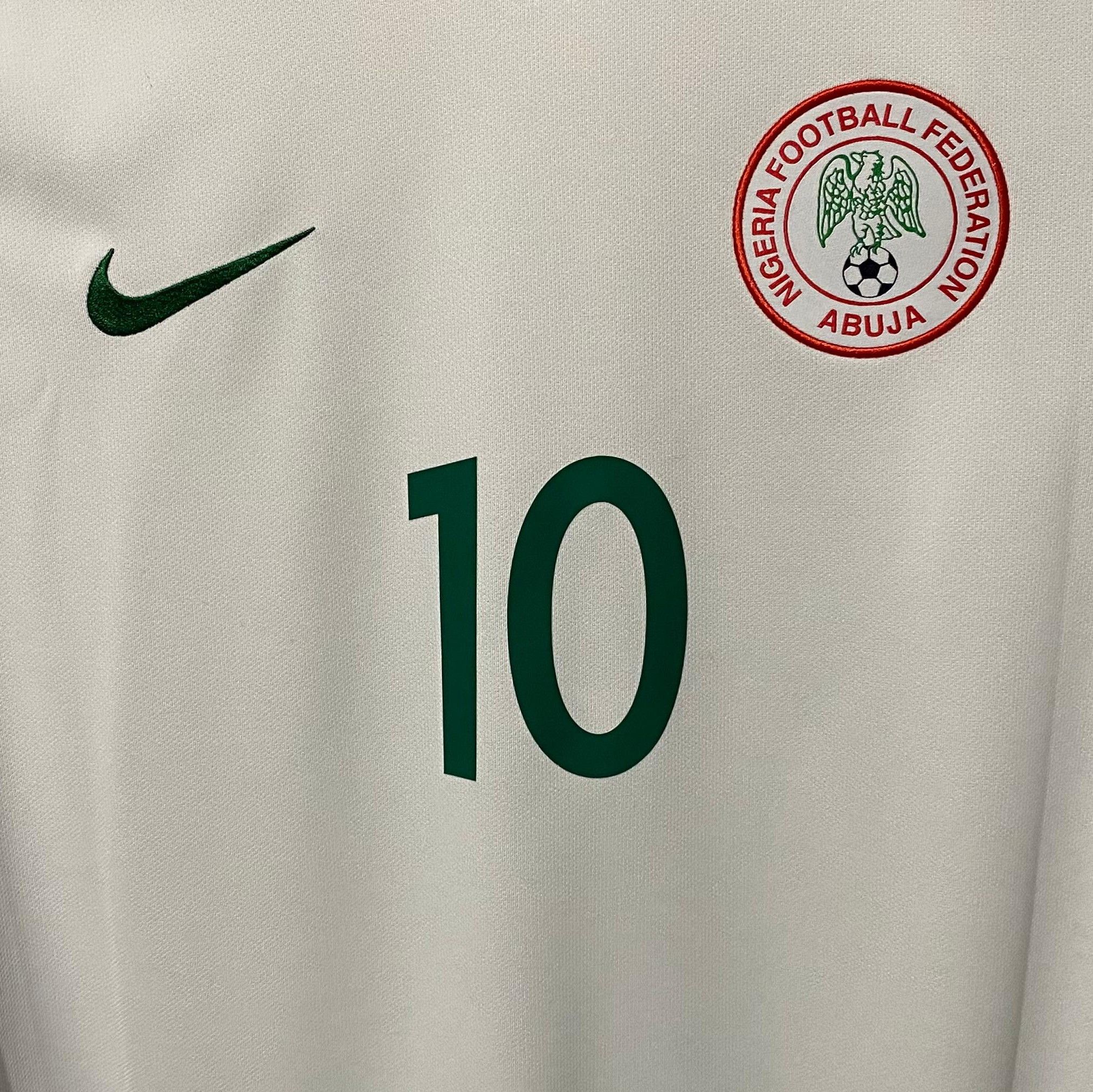 Nike Nigeria 2016-2017 Away Jersey John Obi Mikel Size US M / EU 48-50 / 2 - 3 Thumbnail