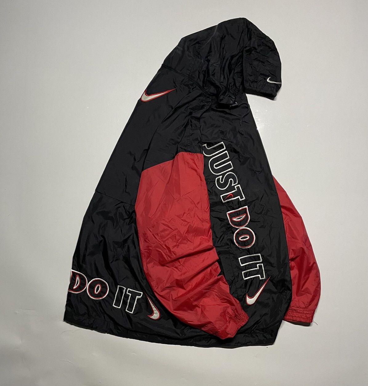 Nike × Vintage Nike Premier Just Do it Hidden hooded vintage jacket Size US L / EU 52-54 / 3 - 3 Thumbnail