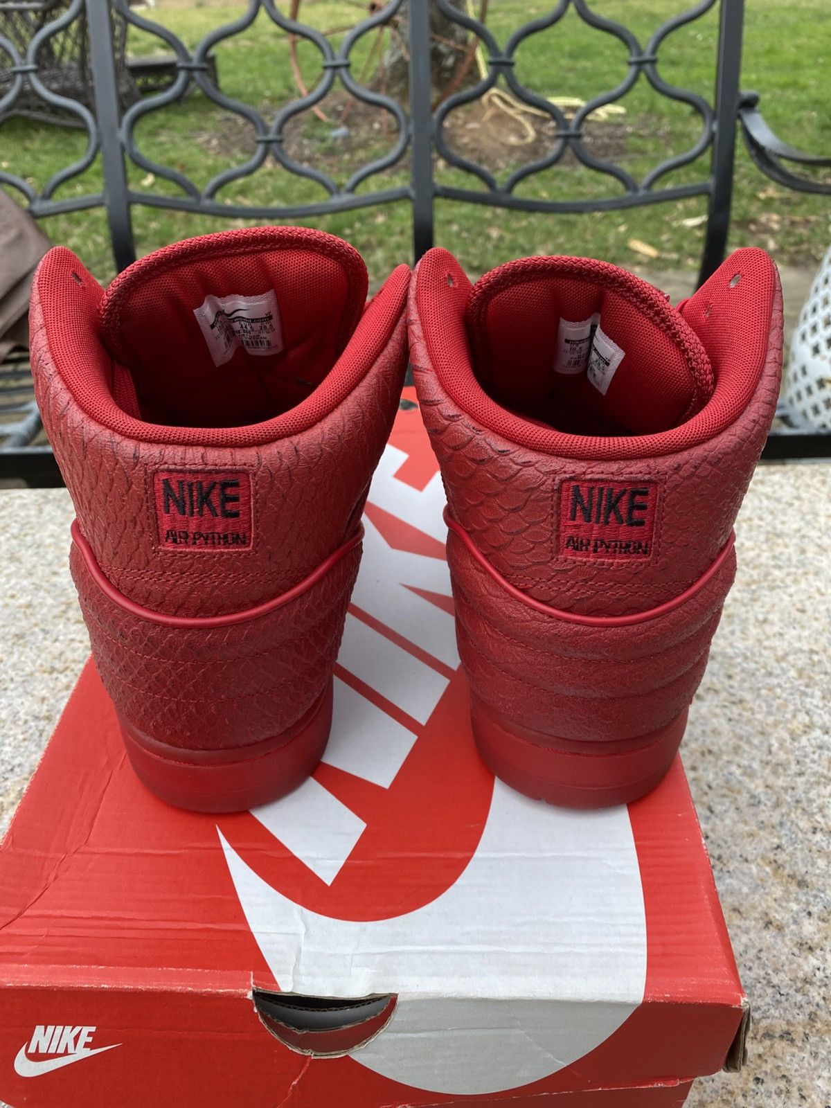 Nike Nike Air Python Red October Red Blk 705066-600 Men SZ 10.5 Size US 10.5 / EU 43-44 - 4 Thumbnail