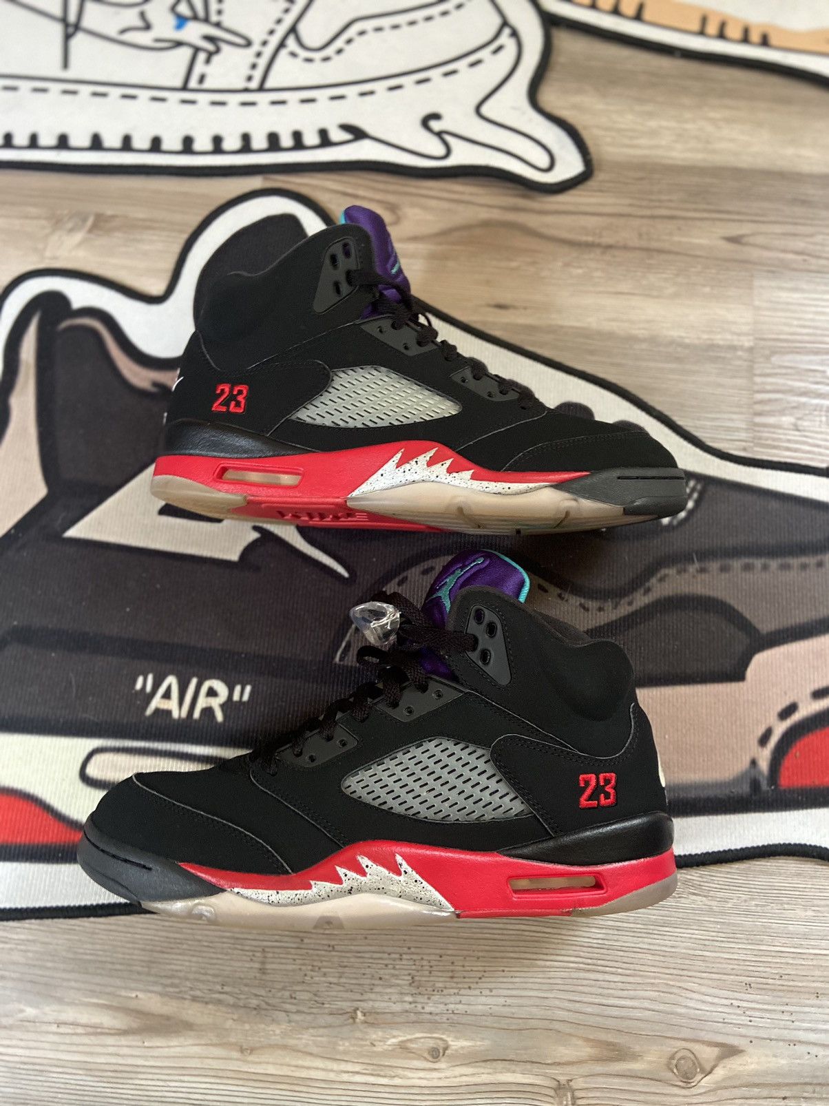 image of Jordan Brand 5 ‘Top 3’ Shoes in Black, Men's (Size 11)