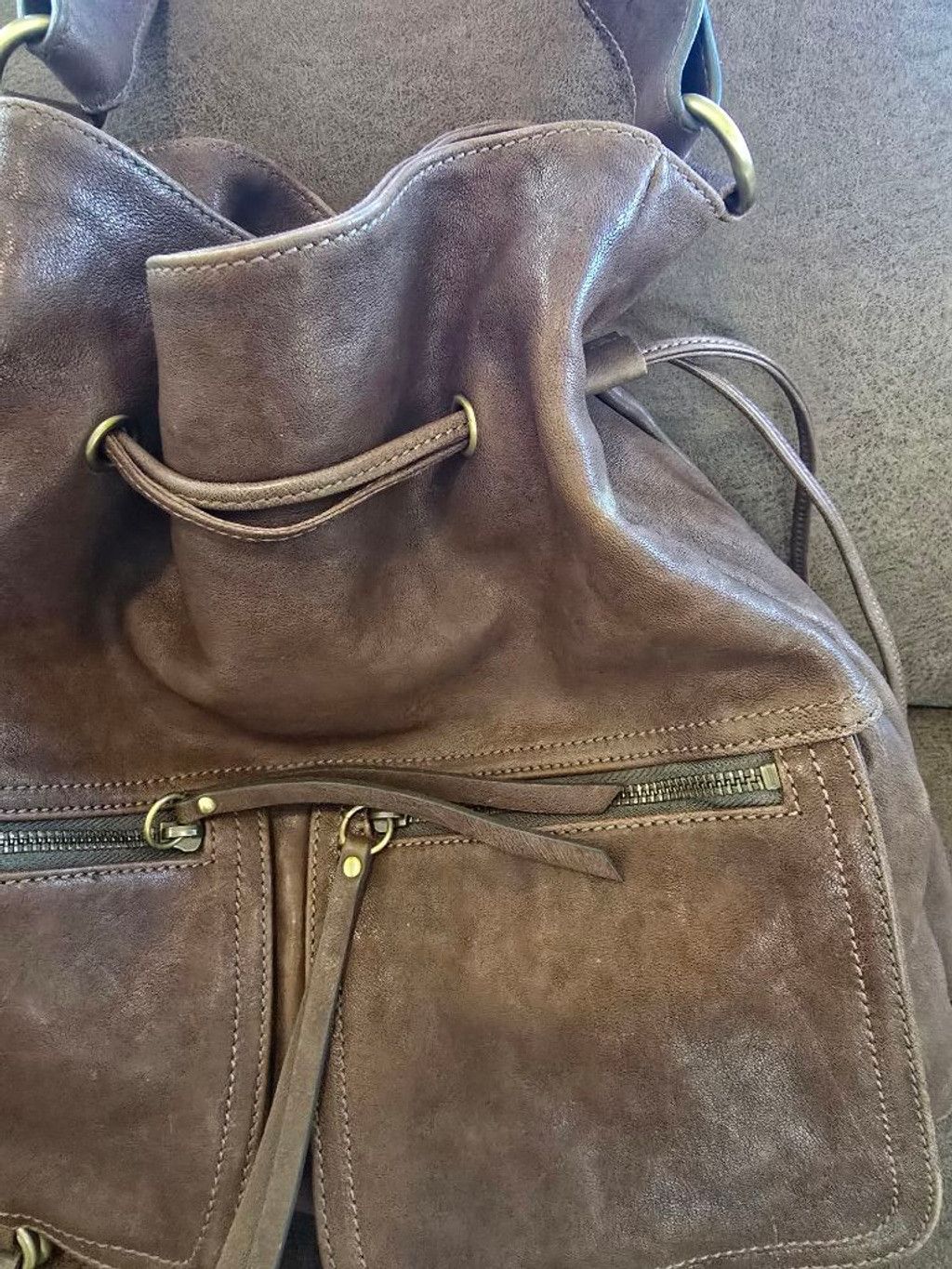 Other Women's Sorial Brown Leather Shoulder Bag One Size Size ONE SIZE - 6 Thumbnail