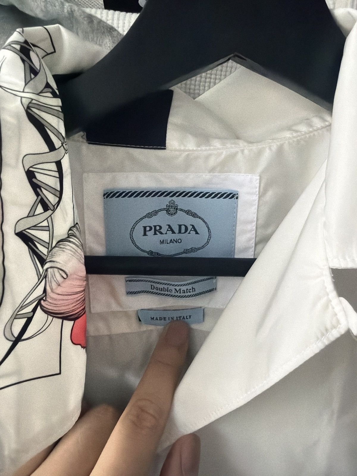 Prada Prada Nylon Button Up Shirt Size US XL / EU 56 / 4 - 5 Thumbnail
