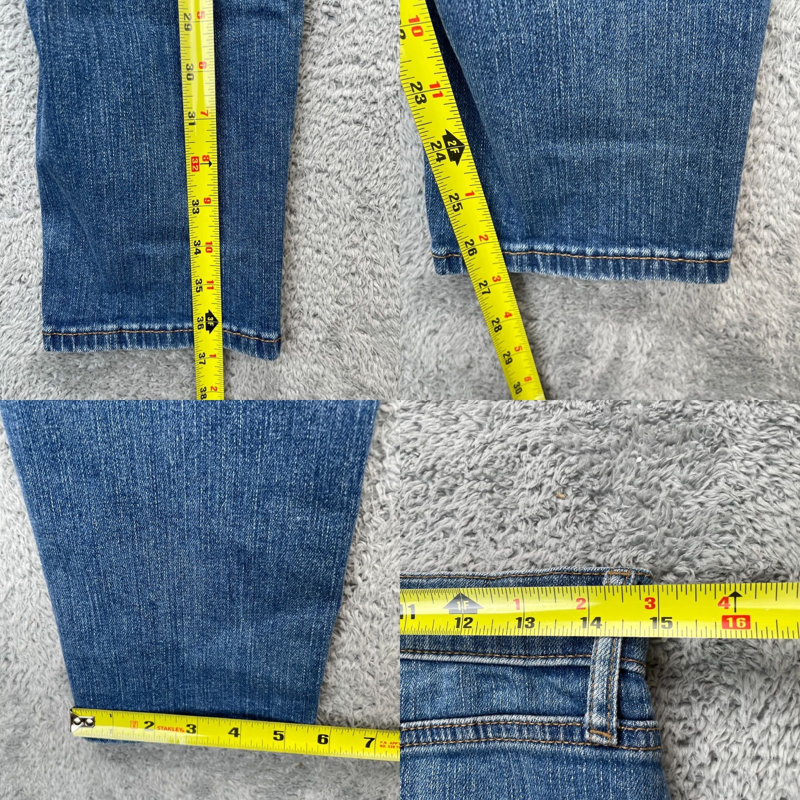 Banana Republic Banana Republic Jeans Womens 27 Blue Skinny Leg Denim Cotton Stretch 5-Pocket Zipper Button Logo Size 30" / US 8 / IT 44 - 8 Thumbnail