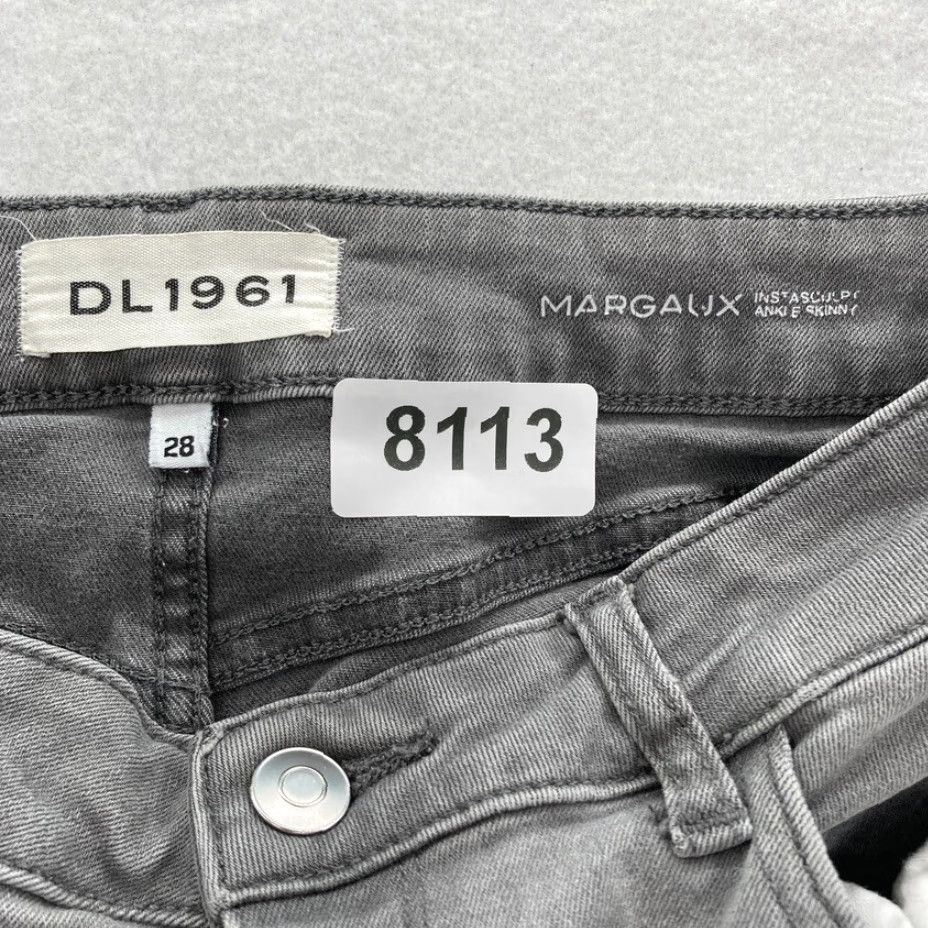 DL1961 DL1961 Marguax Jeans Women's 28 Gray Denim Instasculpt Skinny Ankle Mid Rise Size 28" / US 6 / IT 42 - 4 Thumbnail