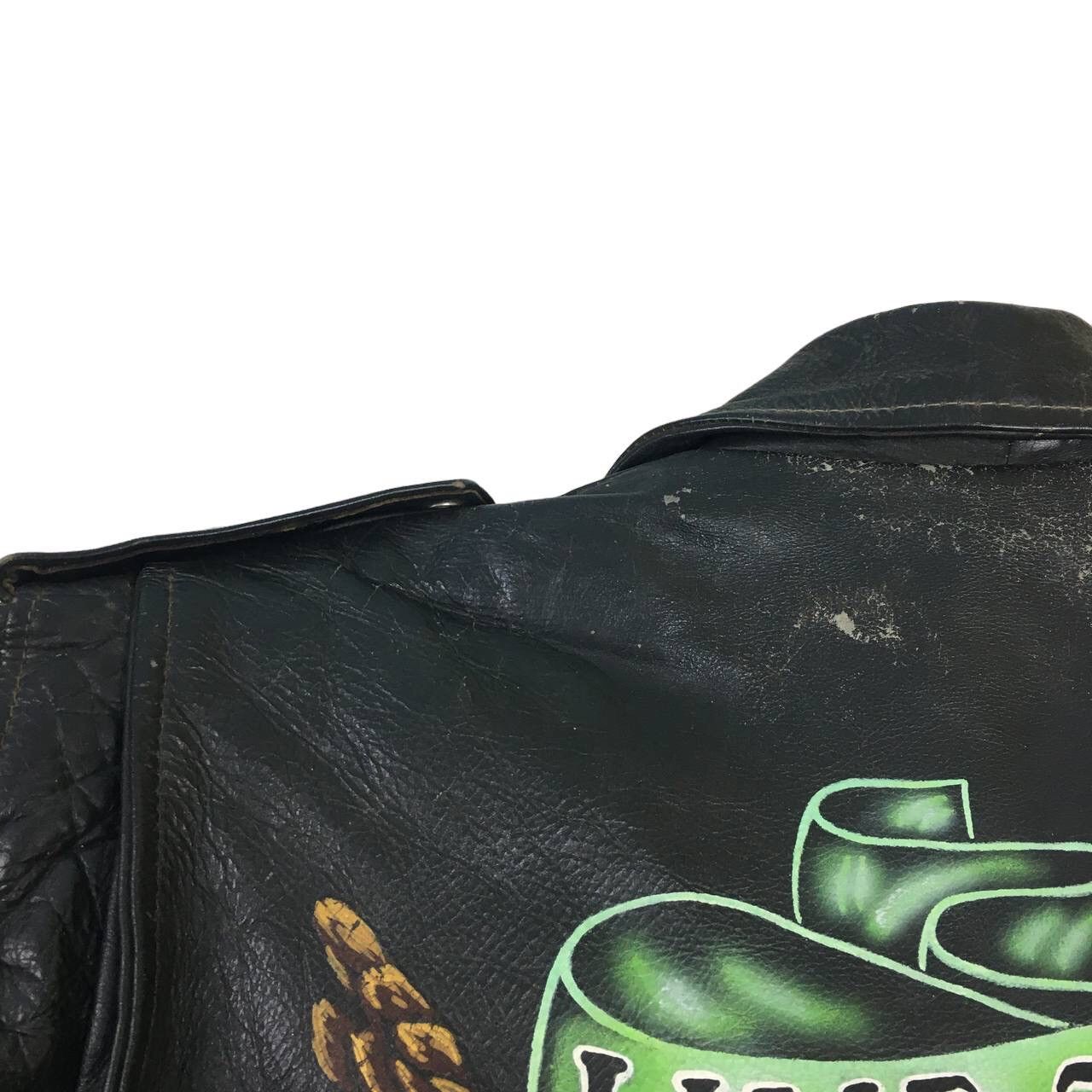 Genuine Leather Akaso Division Harley Davidson Printed Leather Biker Jacket Size US M / EU 48-50 / 2 - 14 Thumbnail