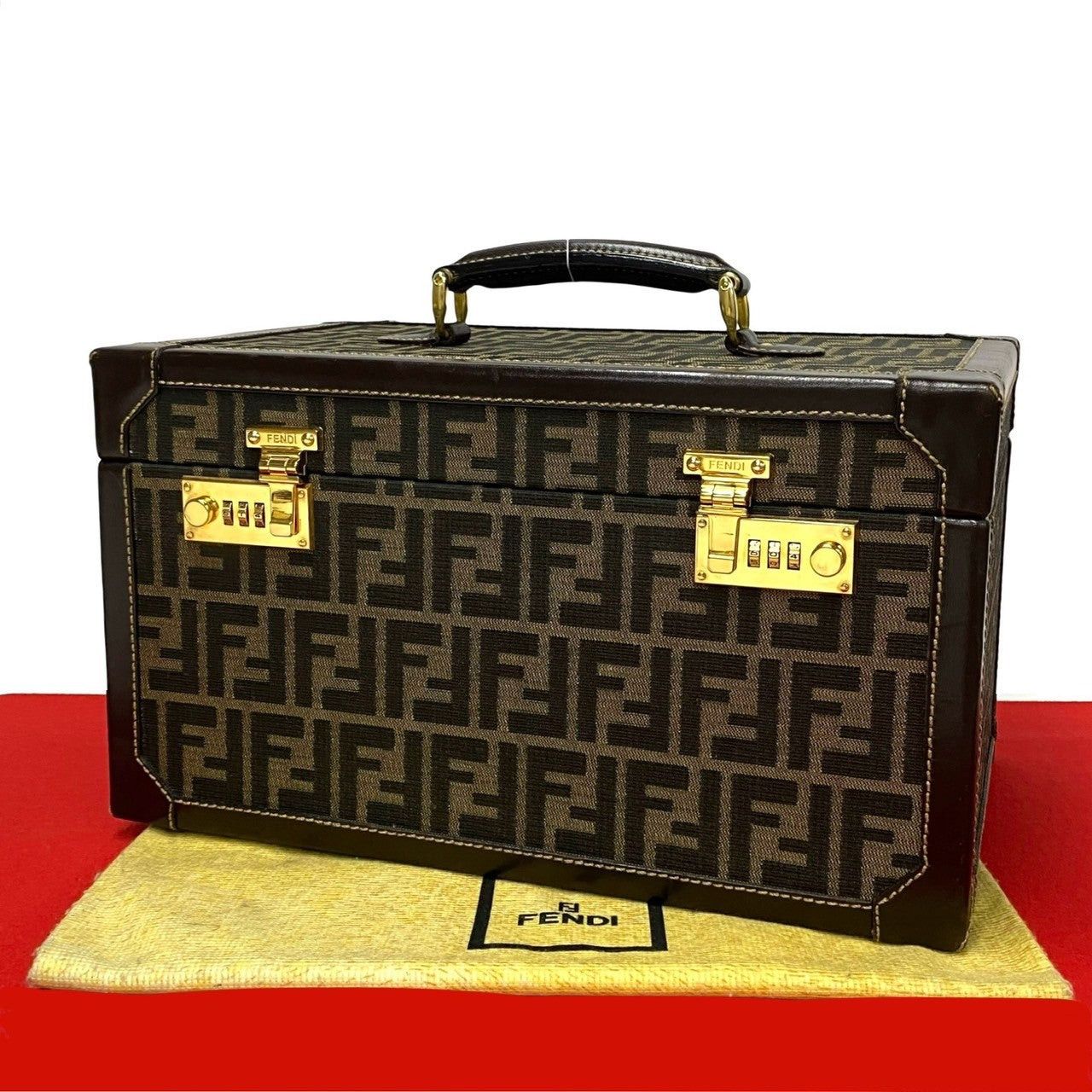 Fendi Fendi Handbag Brown Cotton Size ONE SIZE - 1 Thumbnail