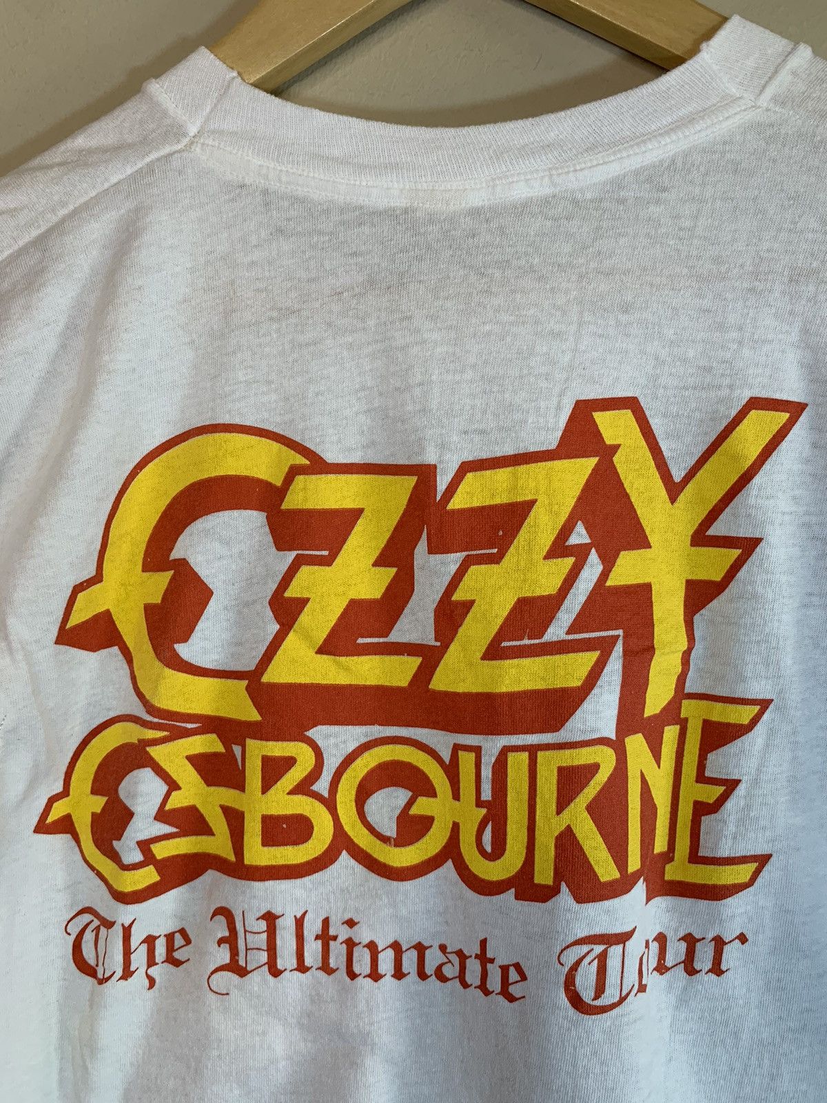 Band Tees × Ozzy Osbourne × Vintage RARE Vintage 1986 Ozzy Osbourne Ultimate Sin Tour Band Shirt Size US M / EU 48-50 / 2 - 4 Thumbnail