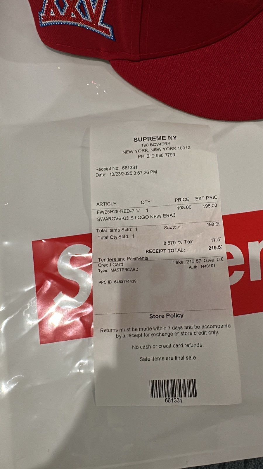 Supreme Supreme Swarovski S logo New era Cap 59 fifty Size ONE SIZE - 6 Thumbnail