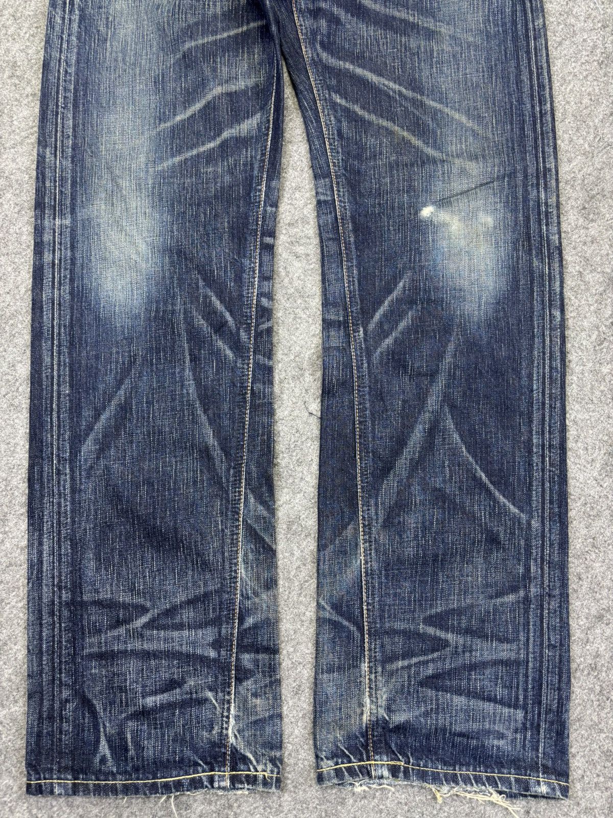 Edwin 💥Rare Fades💥Archival Edwin 503 Rare Straight Cut Denim K30 Size US 33 - 4 Thumbnail