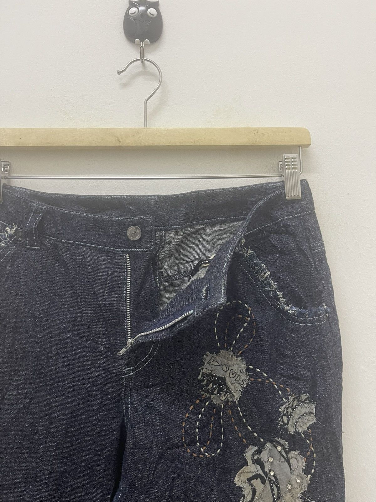 Louis Feraud Rare Vintage LF By LOUIS FERAUD Flare Designer Denim Size 27" / US 4 / IT 40 - 8 Thumbnail
