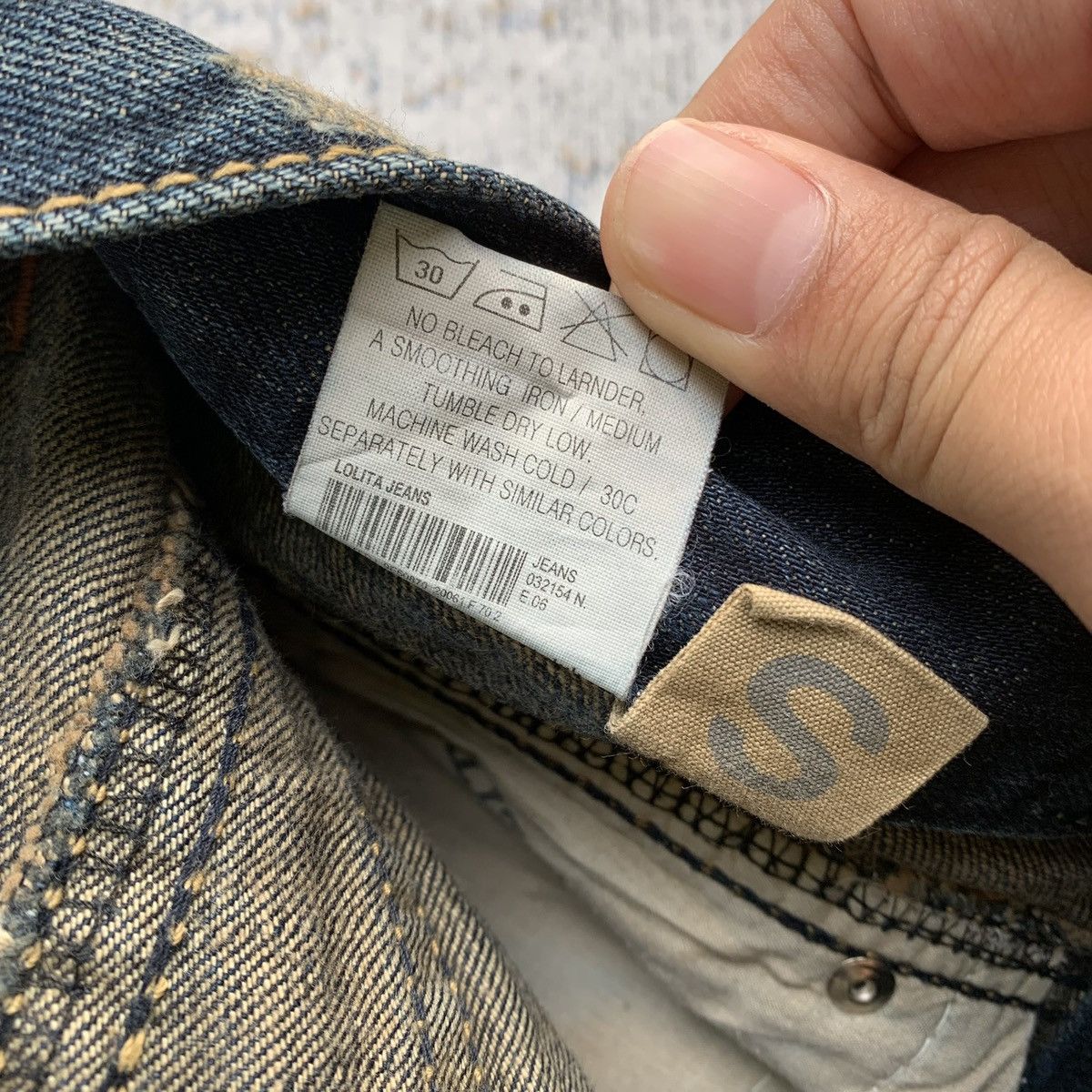Japanese Brand Rare 2000s Lolita Mudwash Japanese Distressed Jeans Size US 30 / EU 46 - 12 Thumbnail