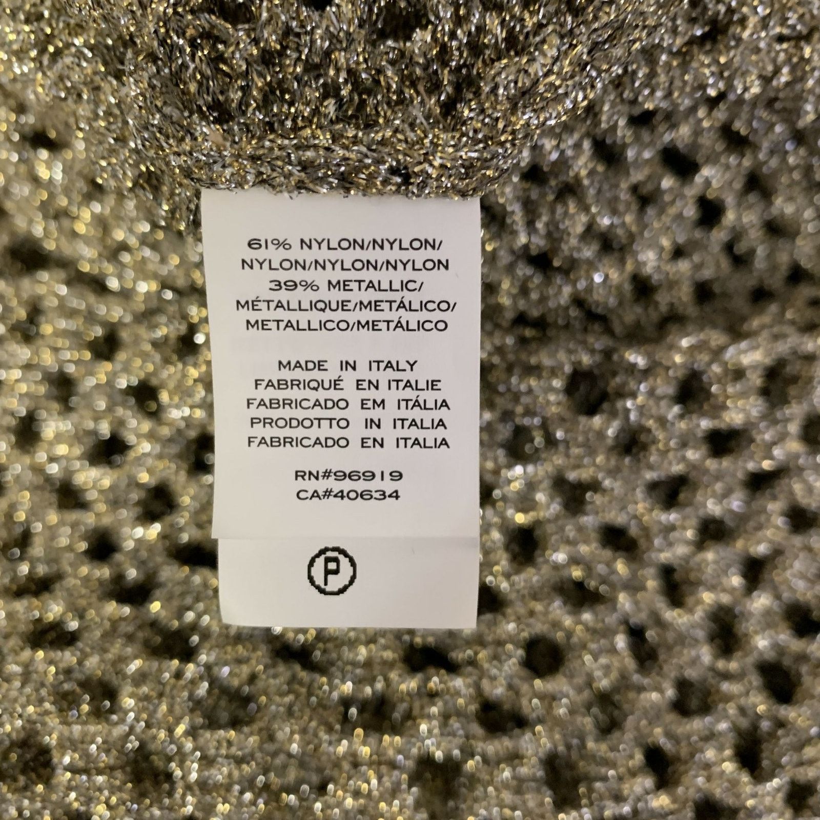 Marc Jacobs MARC JACOBS Size XS Gold Nylon Crew-Neck Pullover Size XS / US 0-2 / IT 36-38 - 6 Thumbnail