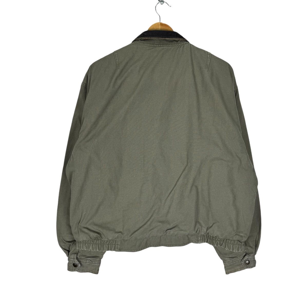 Japanese Brand × Vintage ⚡️HOUSTON HUNTING BOMBER LEATHER PART JACKET Size US L / EU 52-54 / 3 - 5 Thumbnail