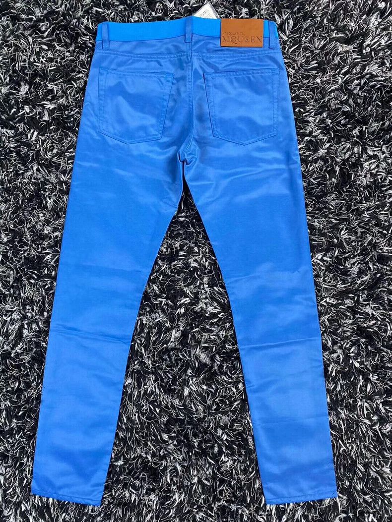 Alexander McQueen Alexander McQueen Casual Pants in Bright Blue- DMC Size US 31 - 1 Thumbnail