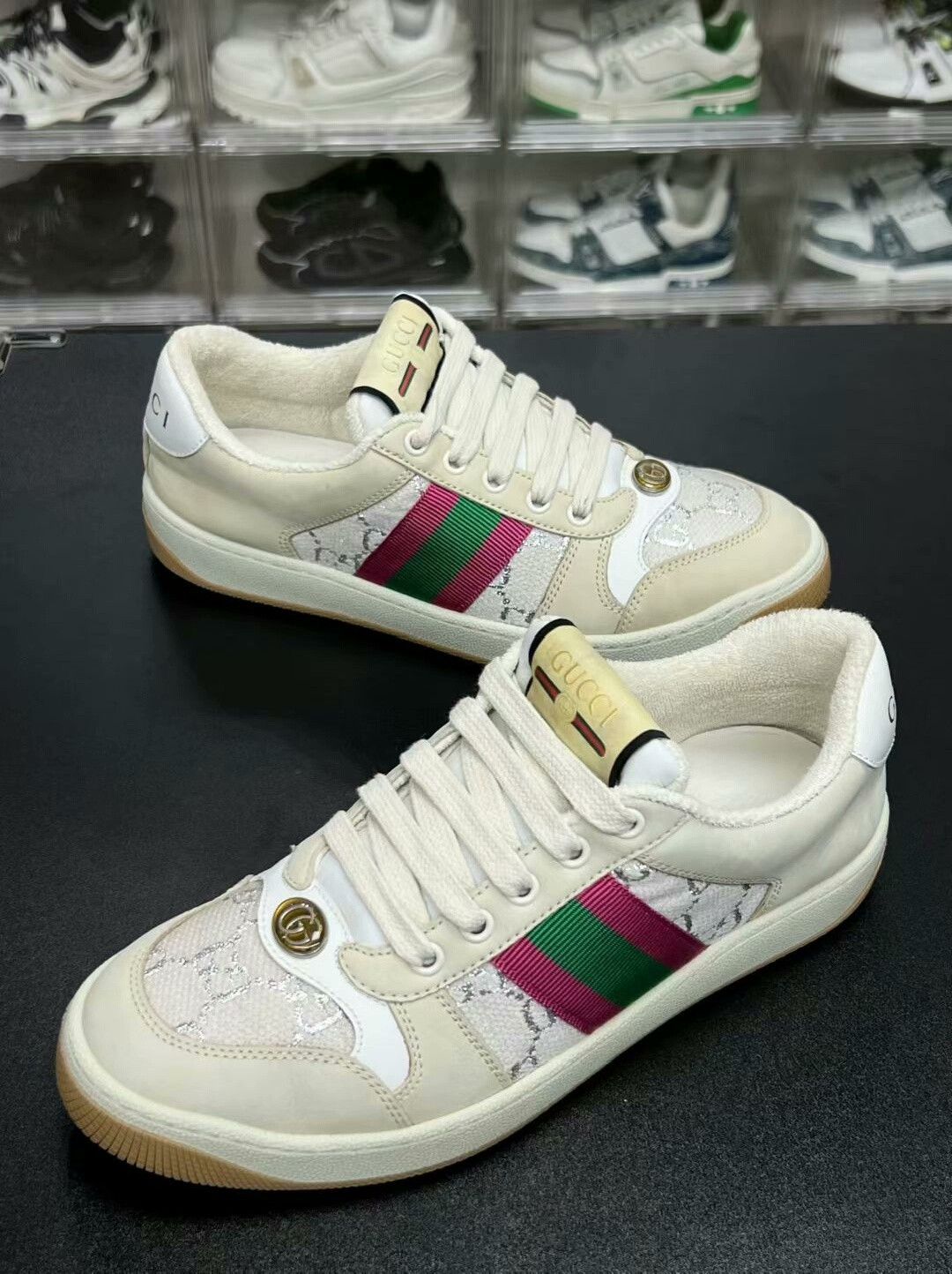 Gucci gucci screener sneakers in beige color Size US 6.5 / EU 39-40 - 1 Thumbnail