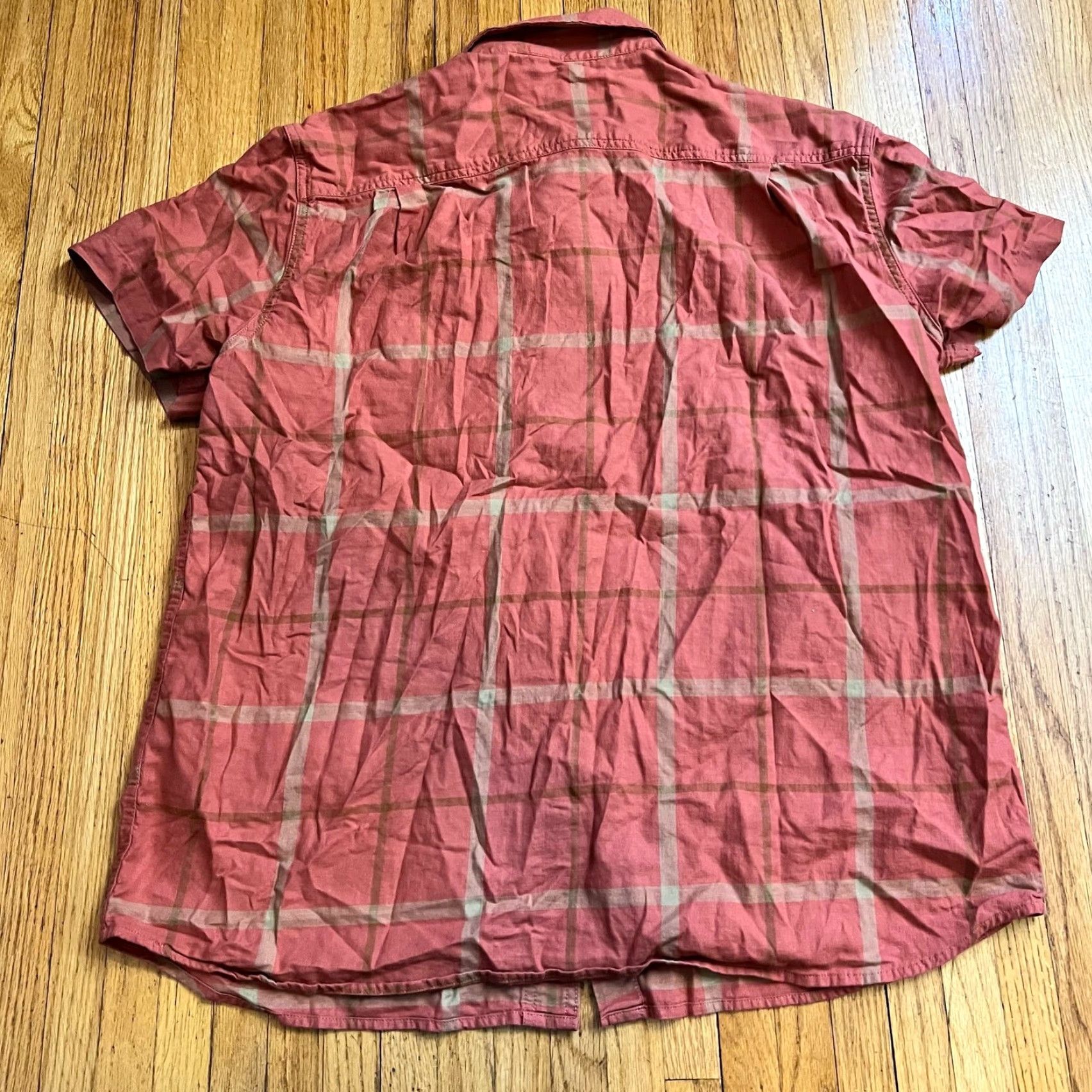 Carhartt Carhartt Shirt Mens XL Rugged Flex Ref Plaid Relaxed Fit Short Sleeve Button-Up Red Size US XL / EU 56 / 4 - 3 Thumbnail