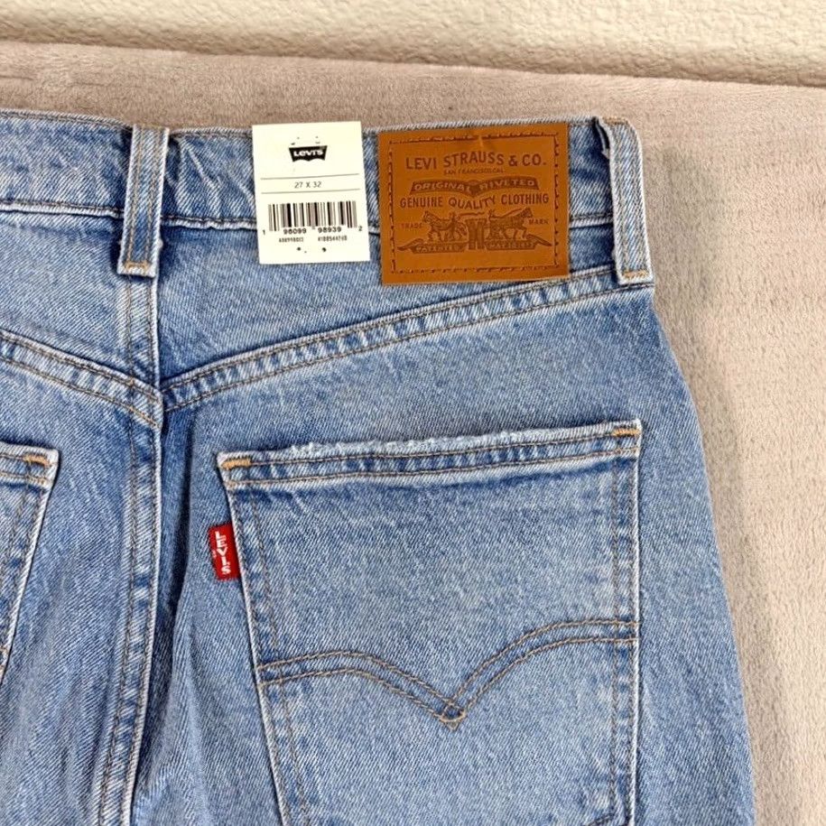Levi's VINTAGE Levi's Jeans 70s High Flare Distressed Big E Blue Wash Women 27x32 NWT Size 27" / US 4 / IT 40 - 5 Thumbnail