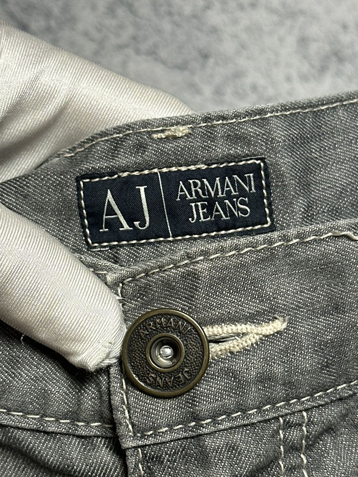 Armani Vintage Armani Jeans Metal Logo Pants Size US 34 / EU 50 - 7 Thumbnail